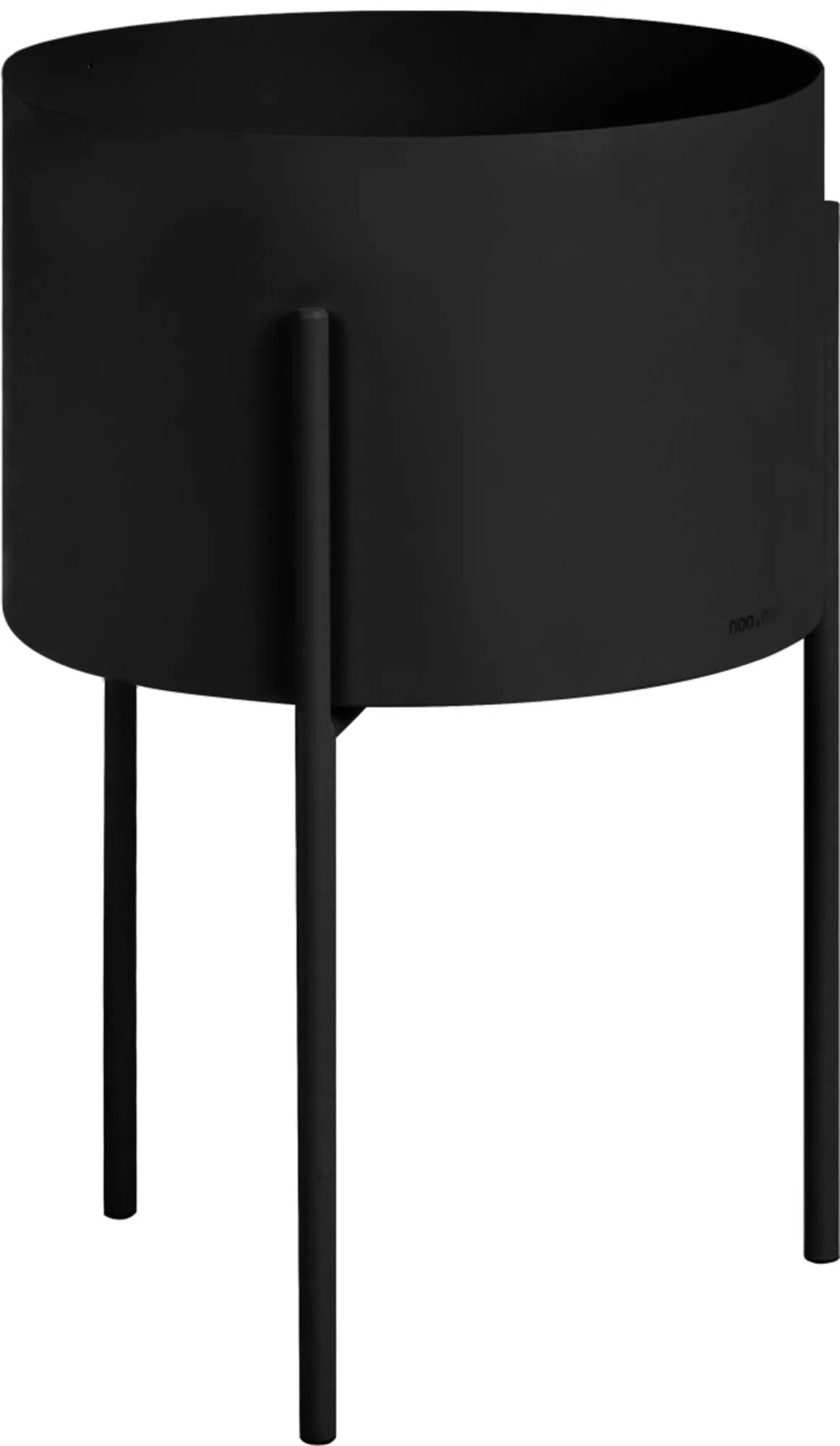 Maki Blumentopf in Vulcano Black präsentiert im Onlineshop von KAQTU Design AG. Blumentopf ist von Noo.ma