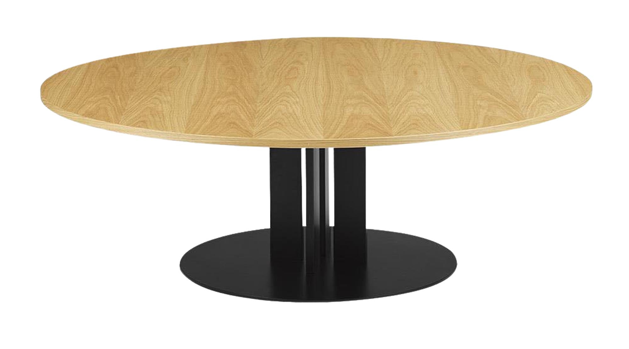 Scala coffee table H40 Ø130 cm oak