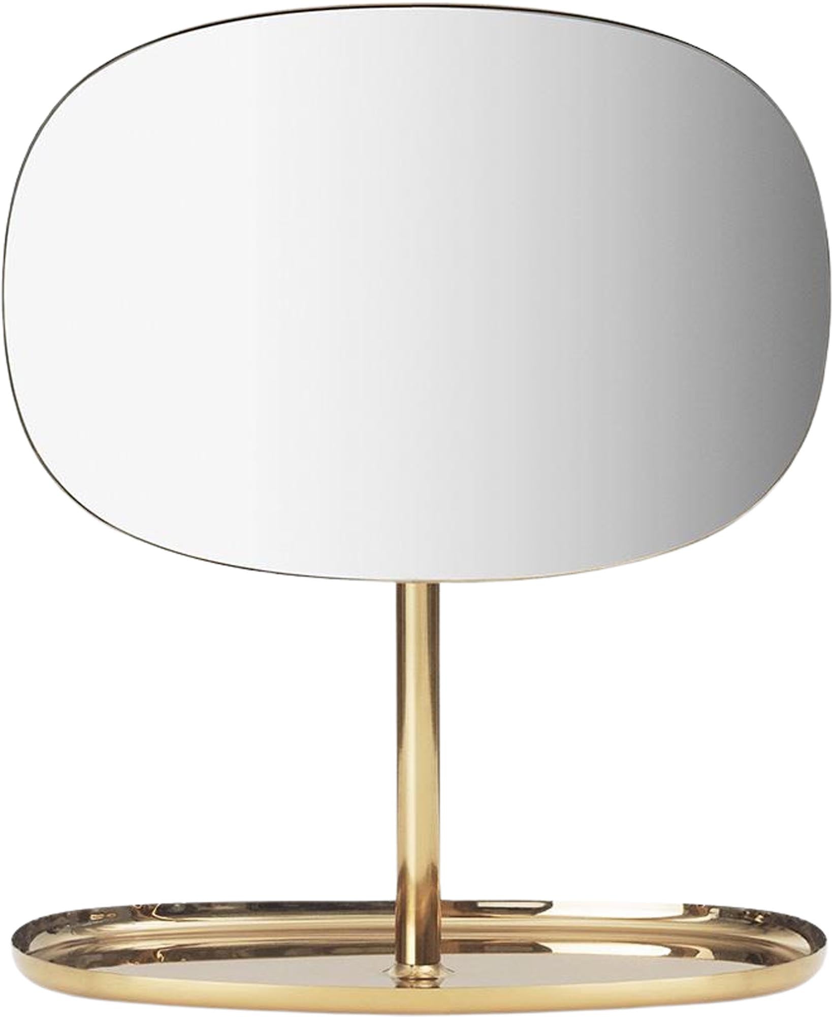 Flip Spiegel Messing in  präsentiert im Onlineshop von KAQTU Design AG. Tischspiegel ist von Normann Copenhagen
