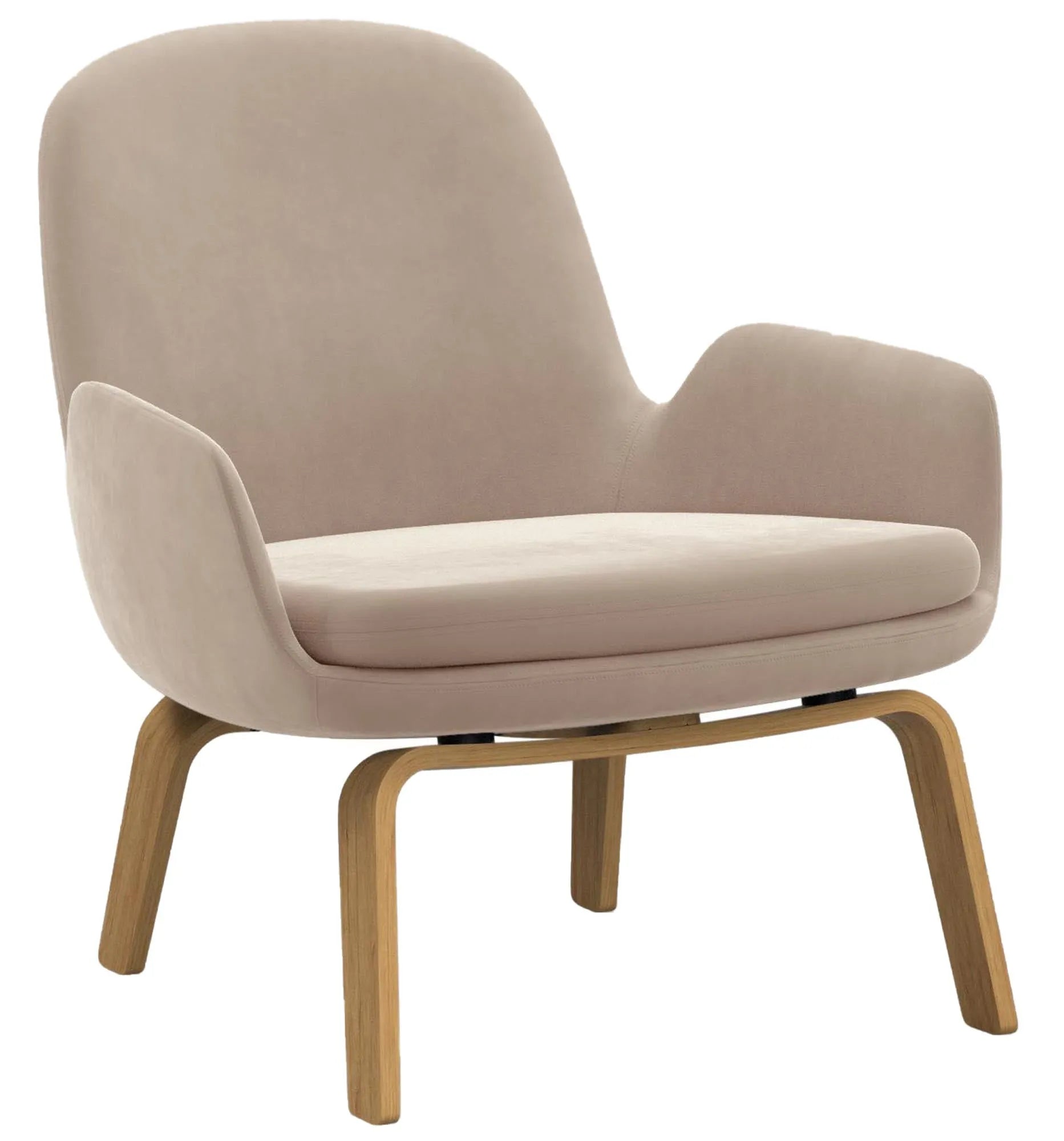 Der Era Lounge Sessel von Normann Copenhagen: Zeitloses, kurviges Design, hoher Komfort, individuell anpassbar mit vielfältigen Stoff- und Farboptionen.