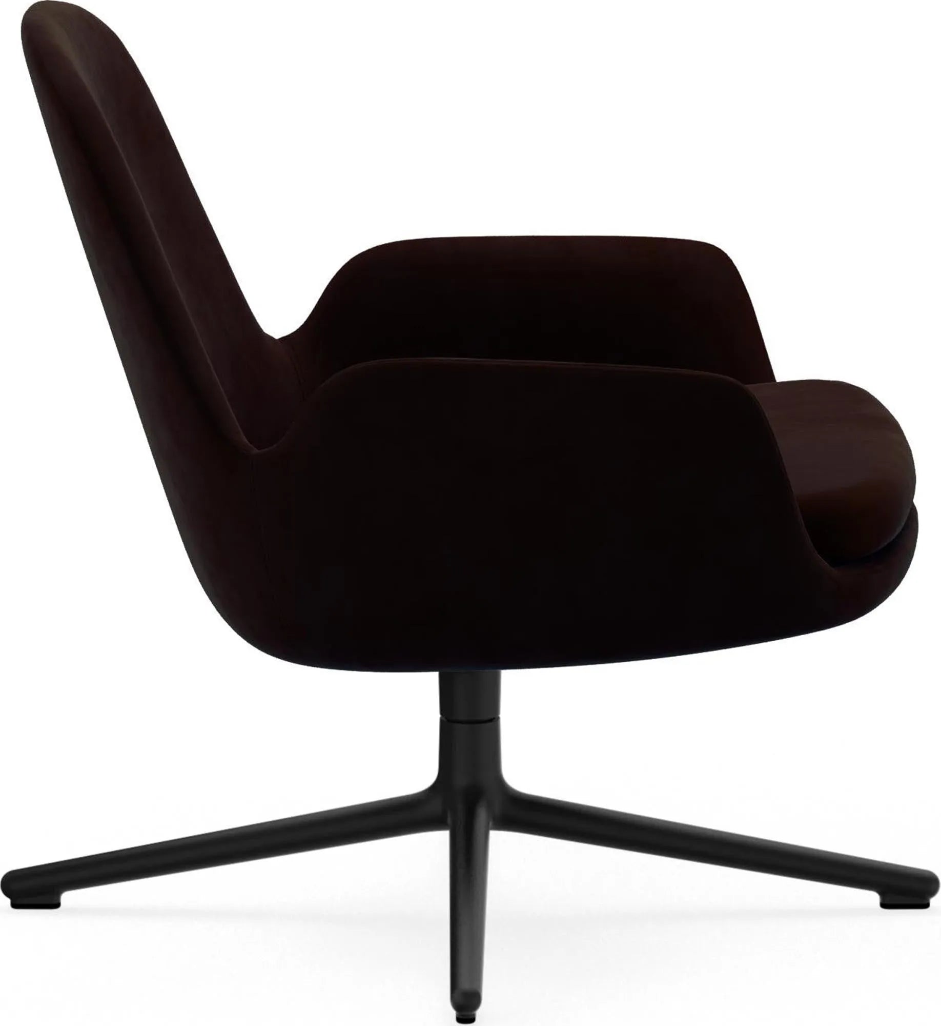 Der Era Lounge Sessel von Normann Copenhagen: Zeitloses, kurviges Design, hoher Komfort, individuell anpassbar mit vielfältigen Stoff- und Farboptionen.