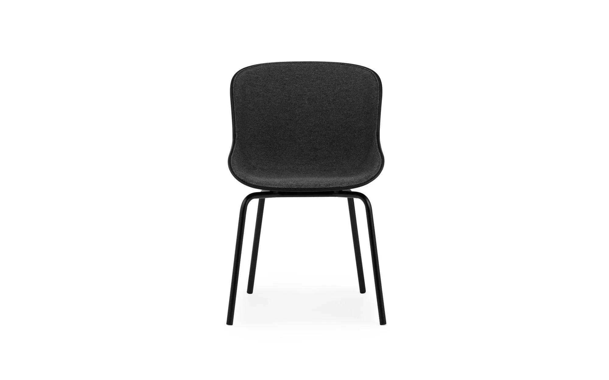 Eleganter Hyg Stuhl in Schwarz mit Frontpolster von Normann Copenhagen.