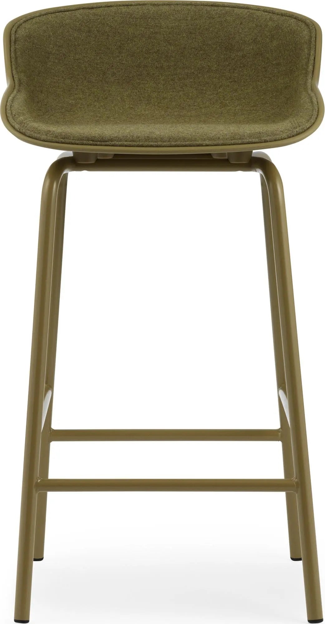 Eleganter Hyg Barhocker 65 cm in Olive mit Frontpolster von Normann.