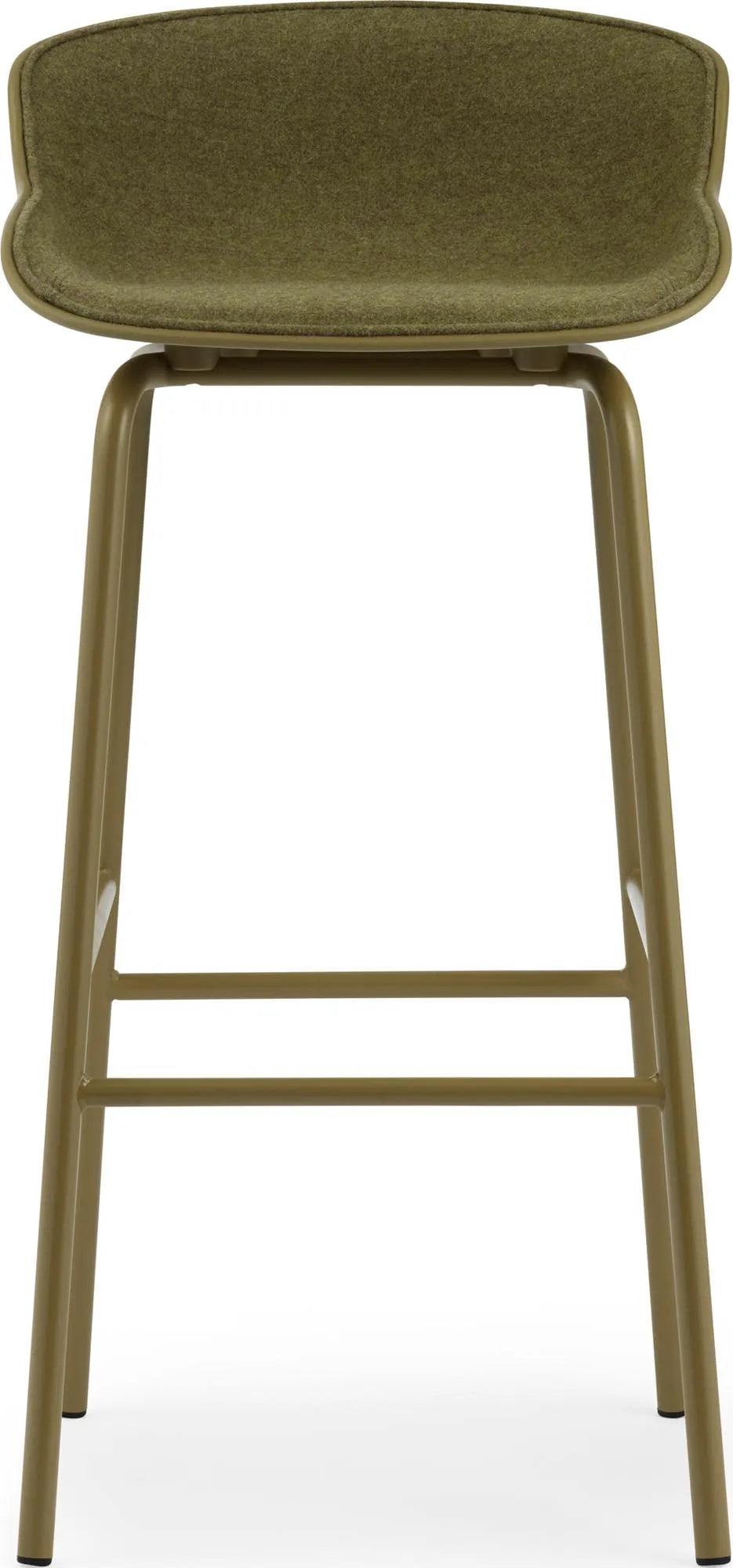 Eleganter Hyg Barhocker 75 cm, olive, gepolstert, von Normann Copenhagen.