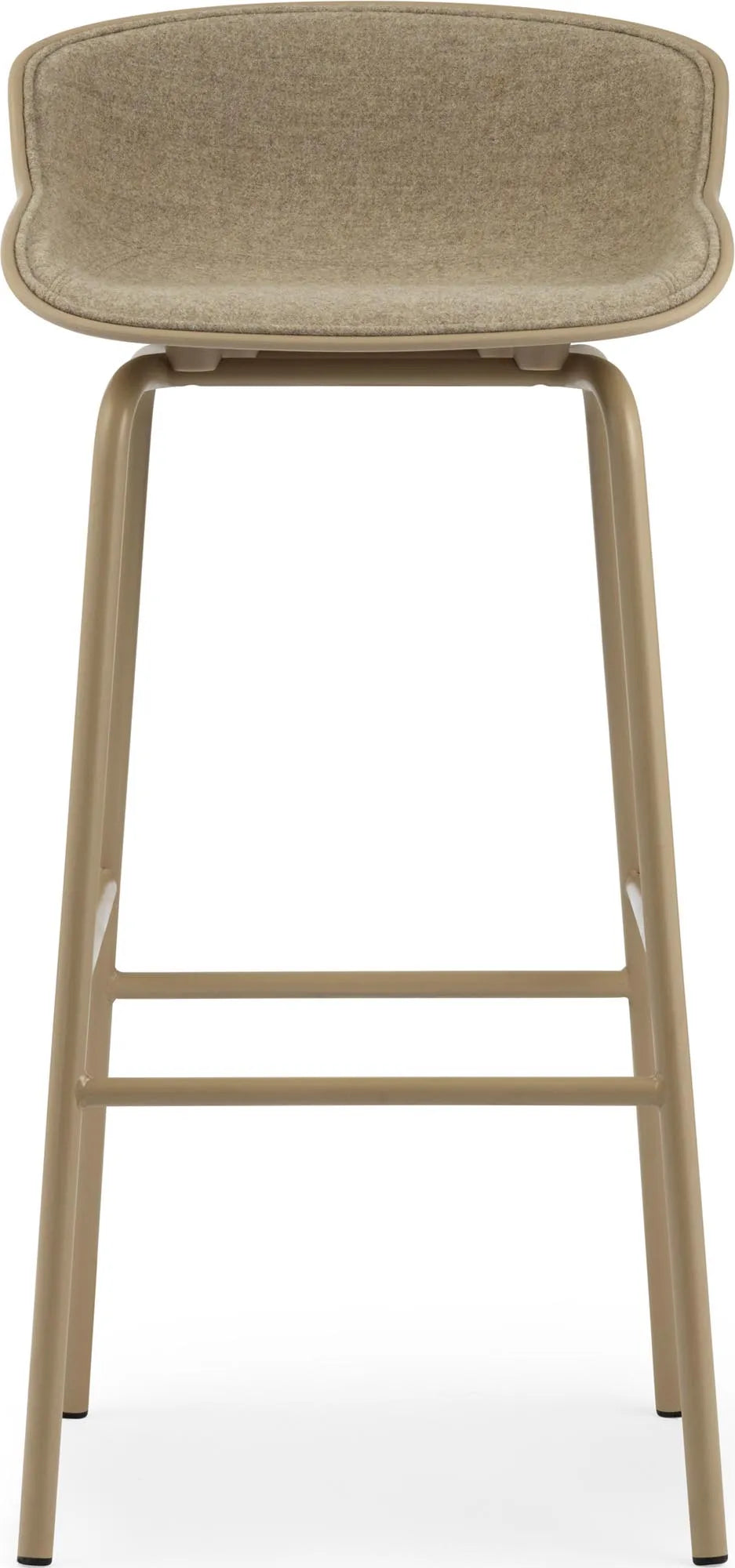 Eleganter Hyg Barhocker 75 cm in Sand mit Frontpolster von Normann.