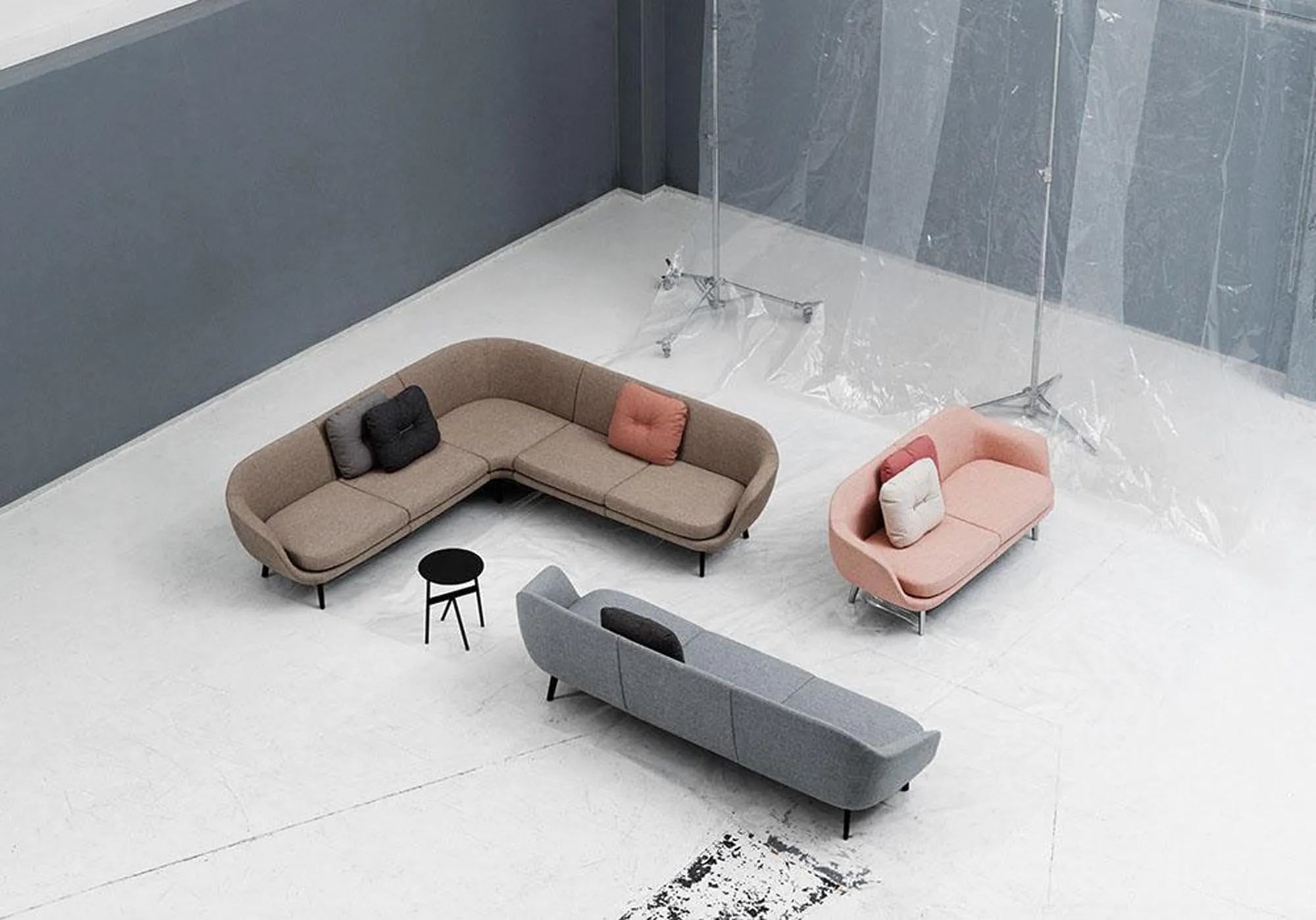 Sum modulares Sofa, 330, linke Seite offen - KAQTU Design