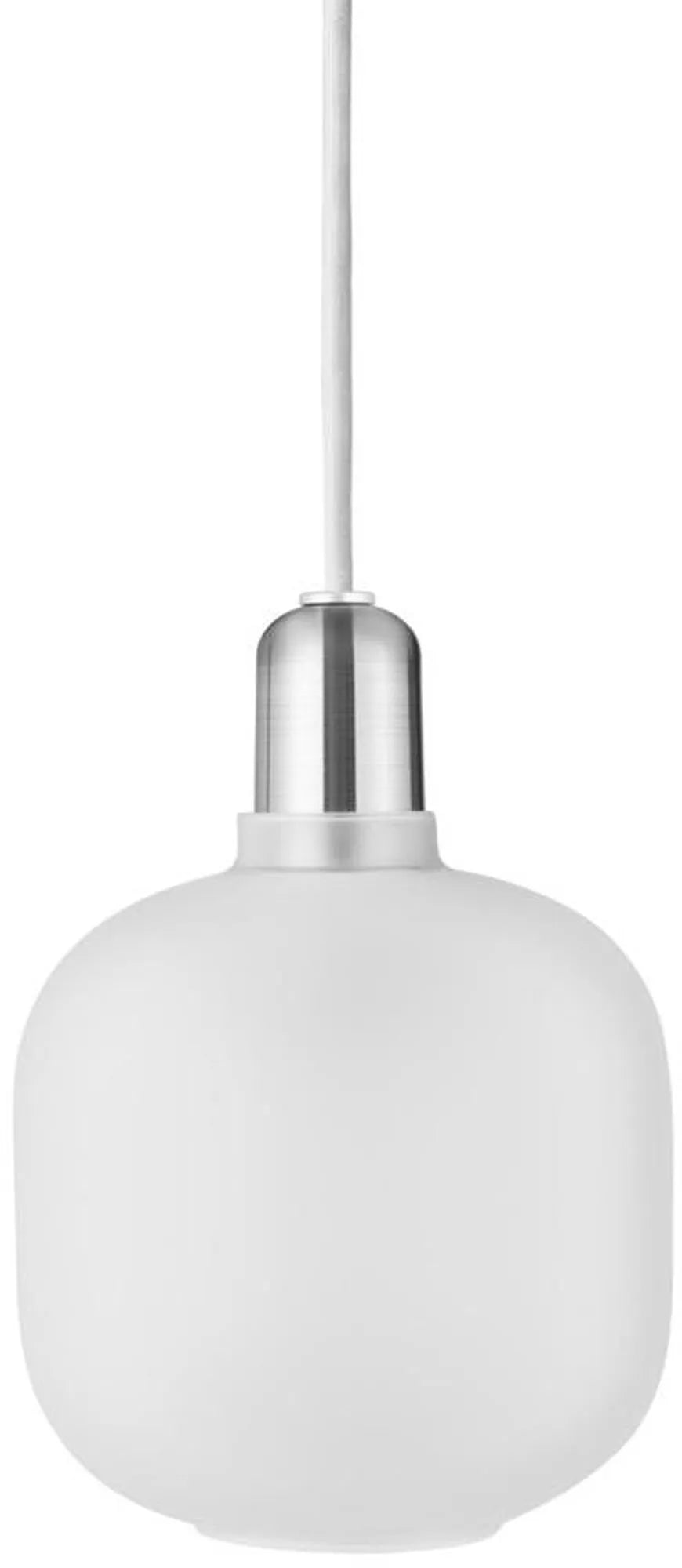 Amp Leuchte Klein EU in Weiss / Silber präsentiert im Onlineshop von KAQTU Design AG. Pendelleuchte ist von Normann Copenhagen