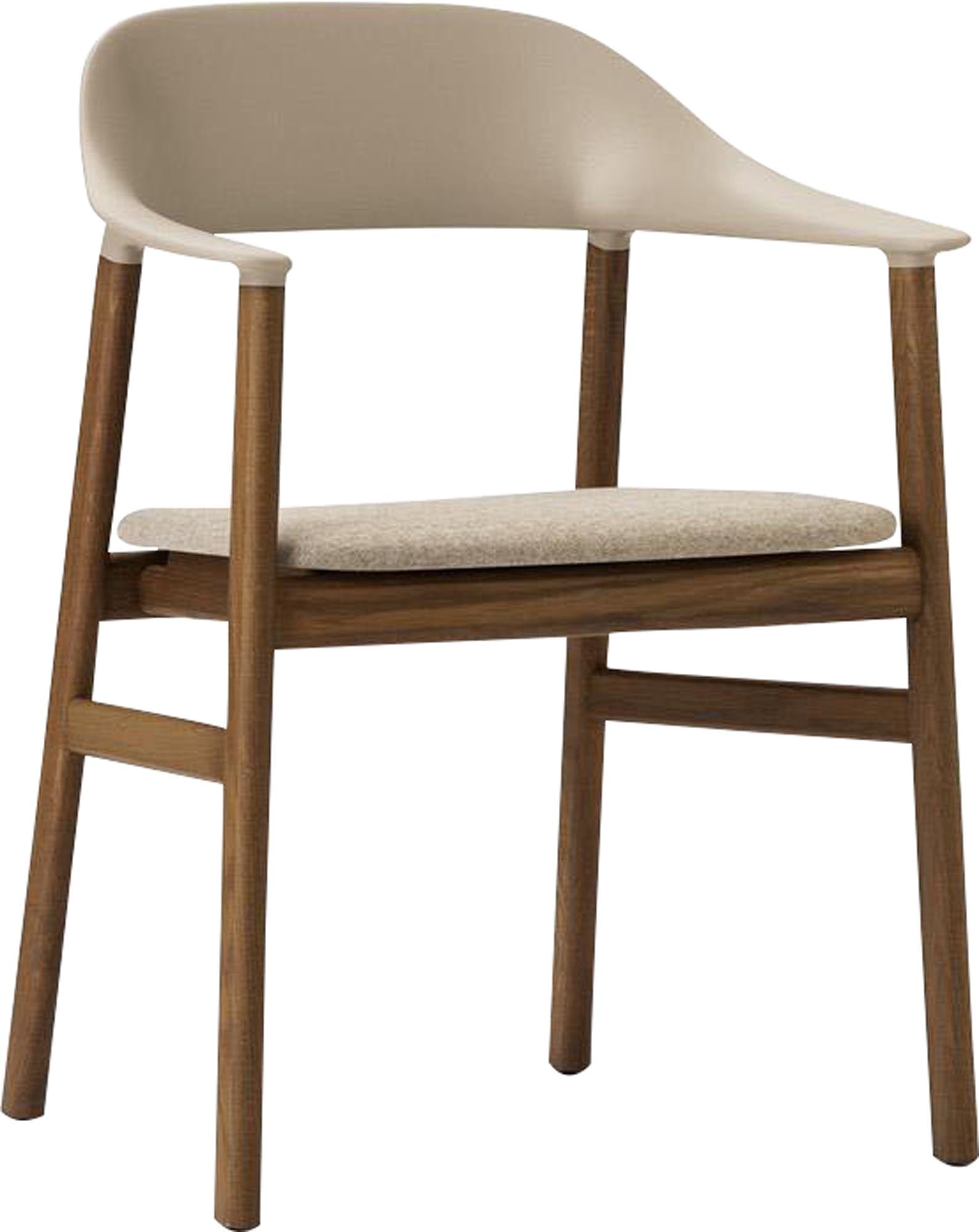 Eleganter Herit Stuhl mit Armlehnen von Normann Copenhagen – vereint modernes Design und Komfort für stilvolle Wohnräume.