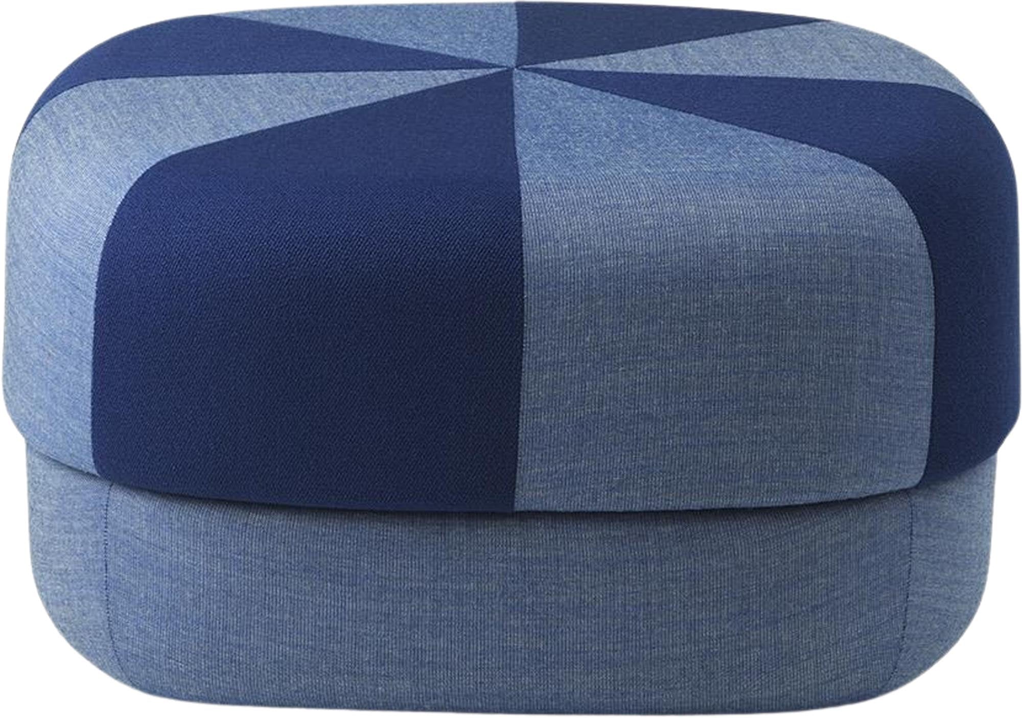 Circus Pouf Duo Gross Blau in  präsentiert im Onlineshop von KAQTU Design AG. Hocker ist von Normann Copenhagen