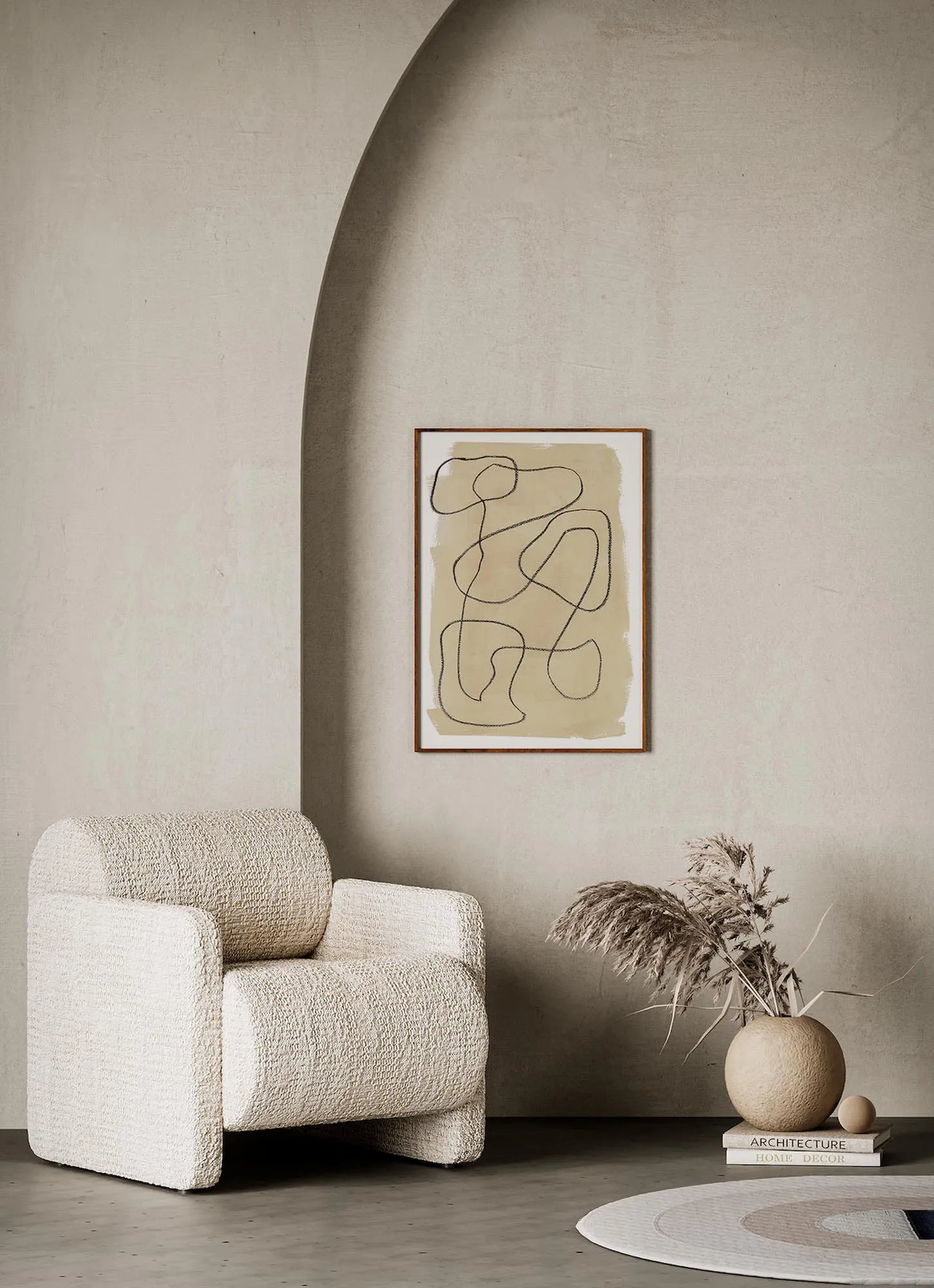 Wiggle  in Beige / Sand / Schwarz präsentiert im Onlineshop von KAQTU Design AG. Bild ist von Paper Collective