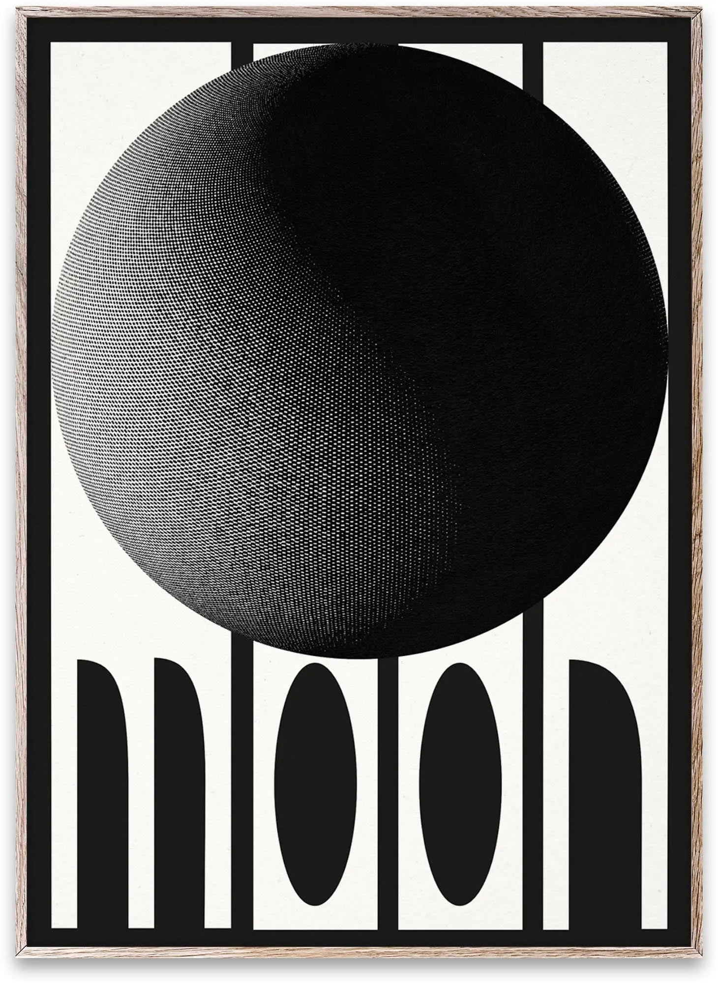 Moon  in Schwarz / Weiss präsentiert im Onlineshop von KAQTU Design AG. Bild ist von Paper Collective