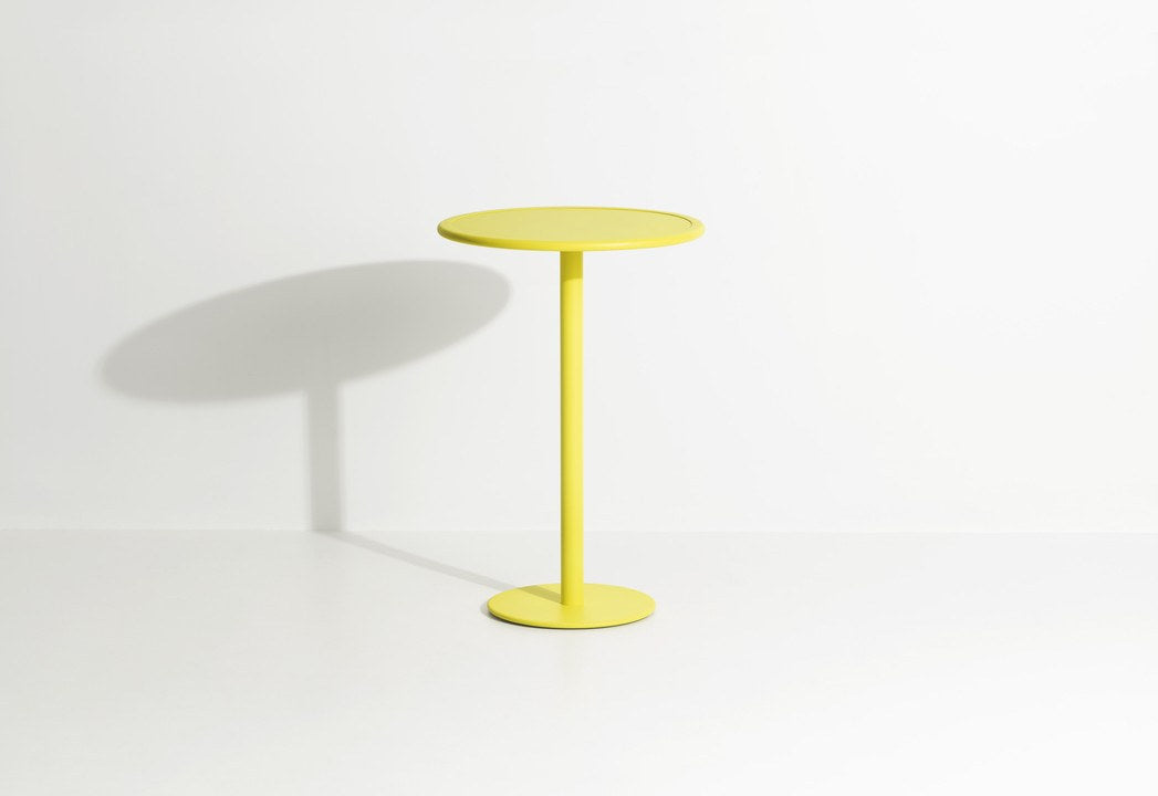 Week-End Bartisch rund in Yellow präsentiert im Onlineshop von KAQTU Design AG. Hochtisch Outdoor ist von Petite Friture