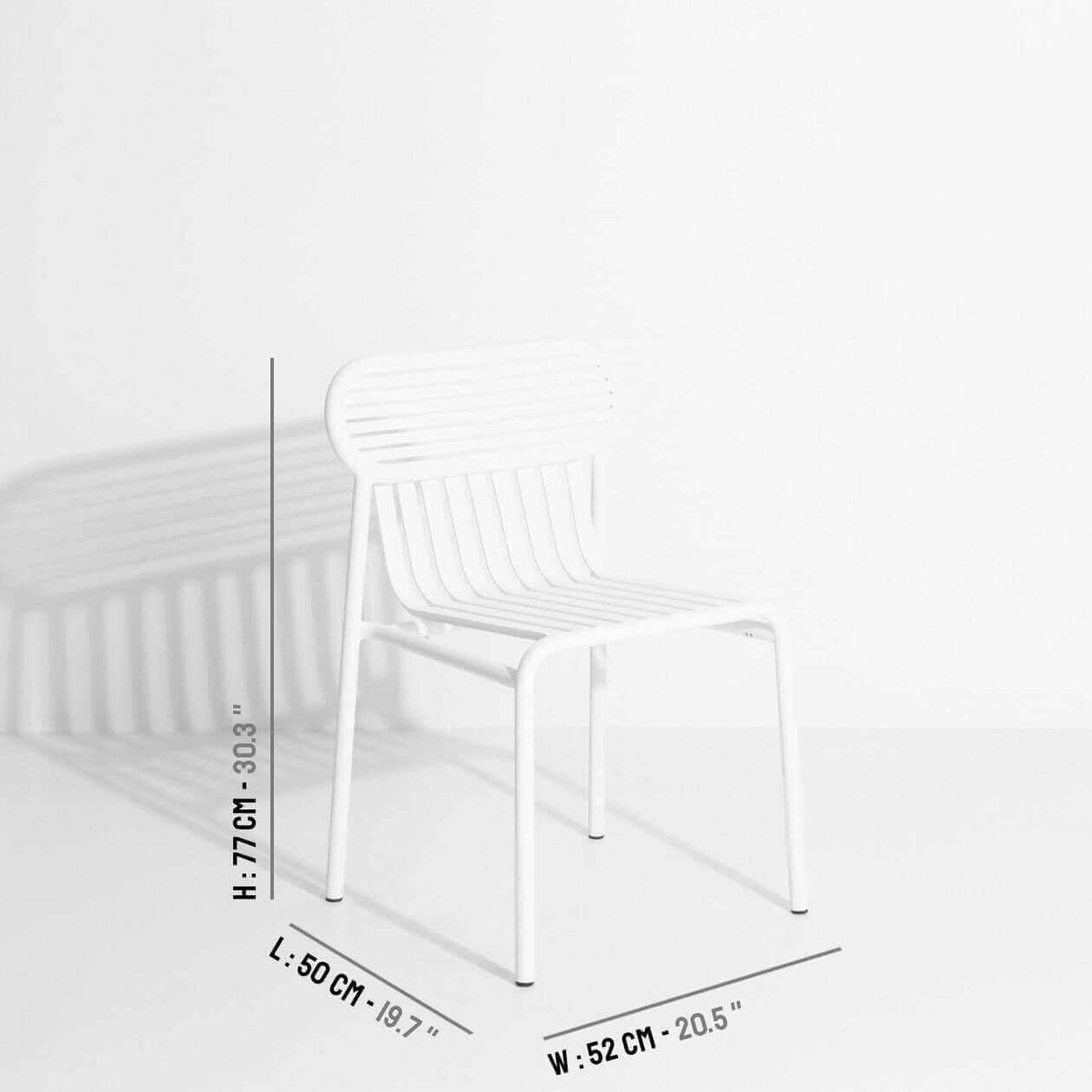 Week-End Gartenstuhl: Modernes Design, UV-beständig, stapelbar.
