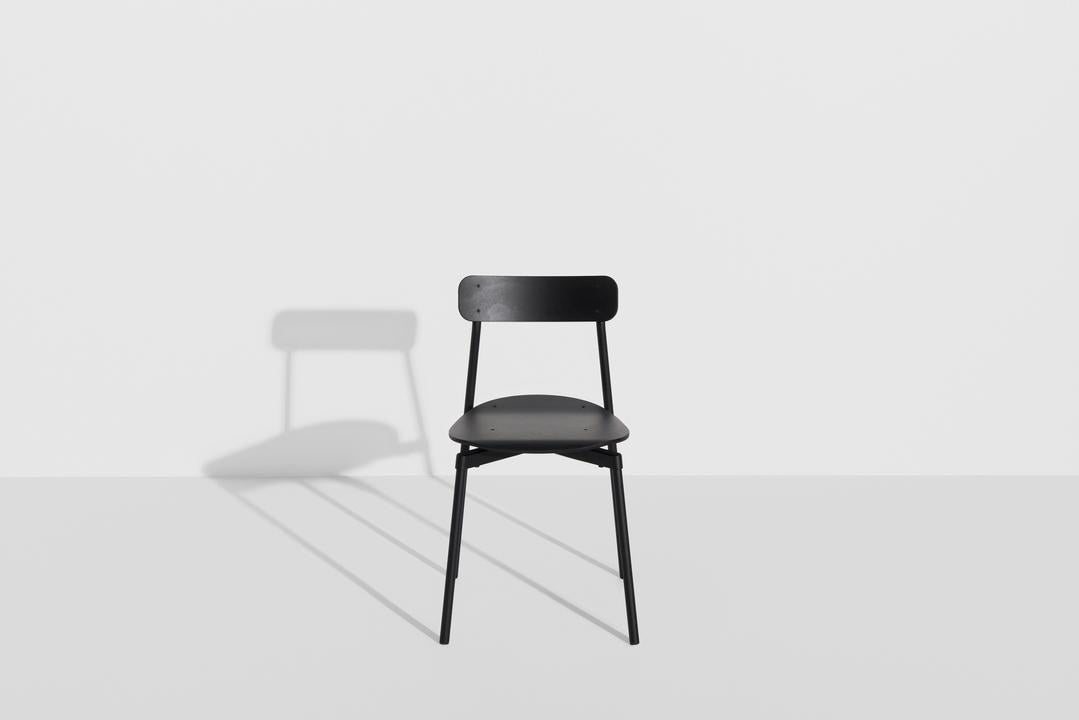 Fromme Wood Stuhl in Black präsentiert im Onlineshop von KAQTU Design AG. Gartenstuhl ist von Petite Friture