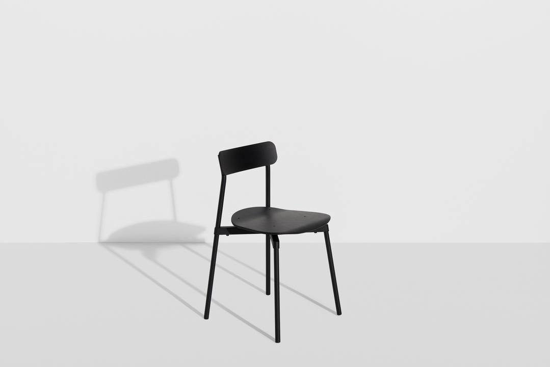 Fromme Wood Stuhl in Black präsentiert im Onlineshop von KAQTU Design AG. Gartenstuhl ist von Petite Friture