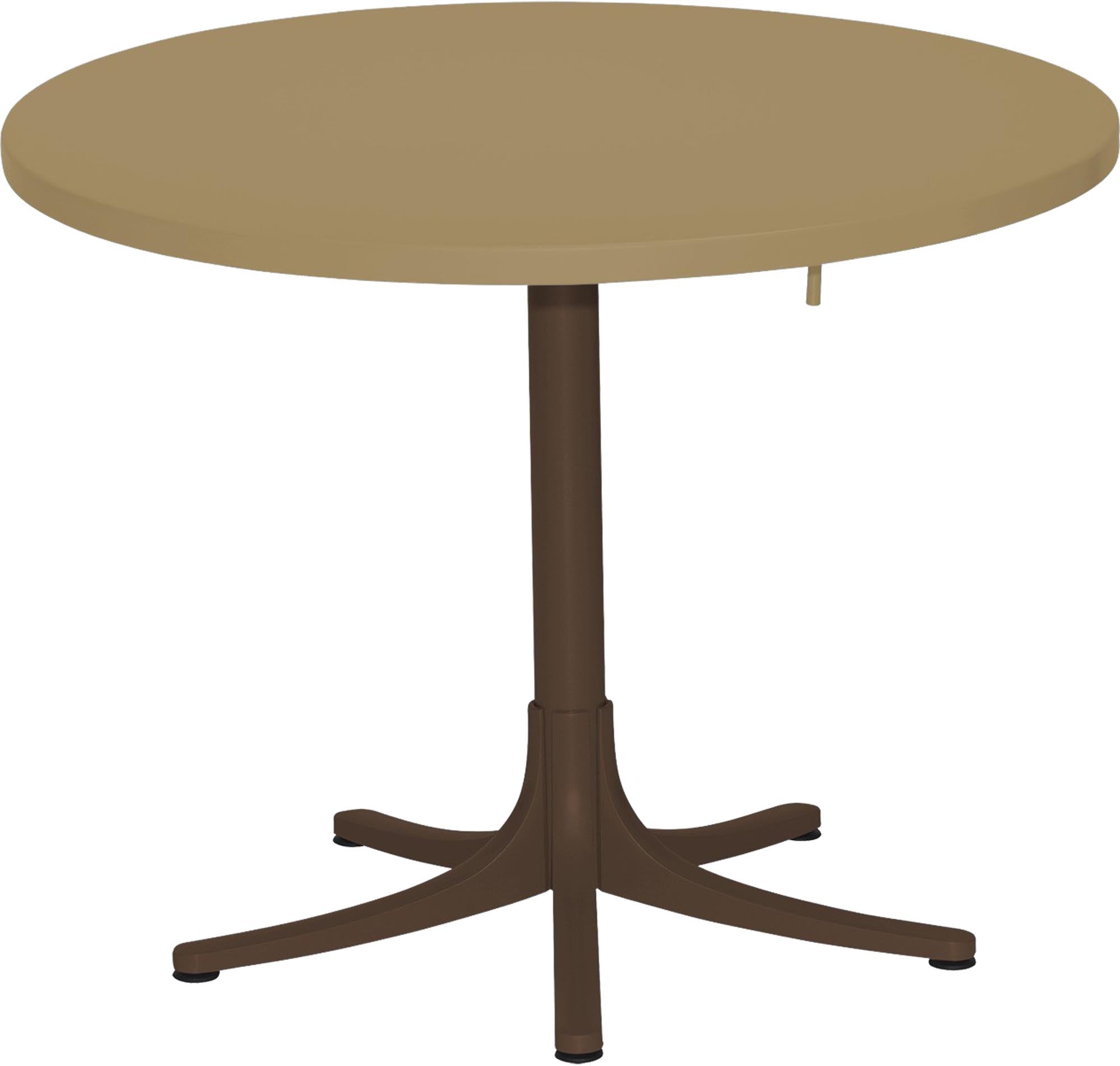 Metalltisch Arbon ⌀ 117: Eleganz und Langlebigkeit für draußen.