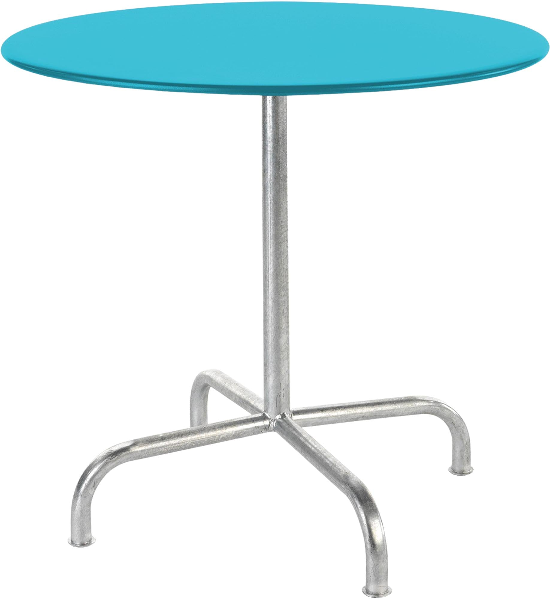 Schaffner Rigi Metall-Gartentisch ø80, klappbar, wetterfest, robust, pflegeleicht, elegantes Schweizer Design, perfekt für Garten, Terrasse & Balkon.