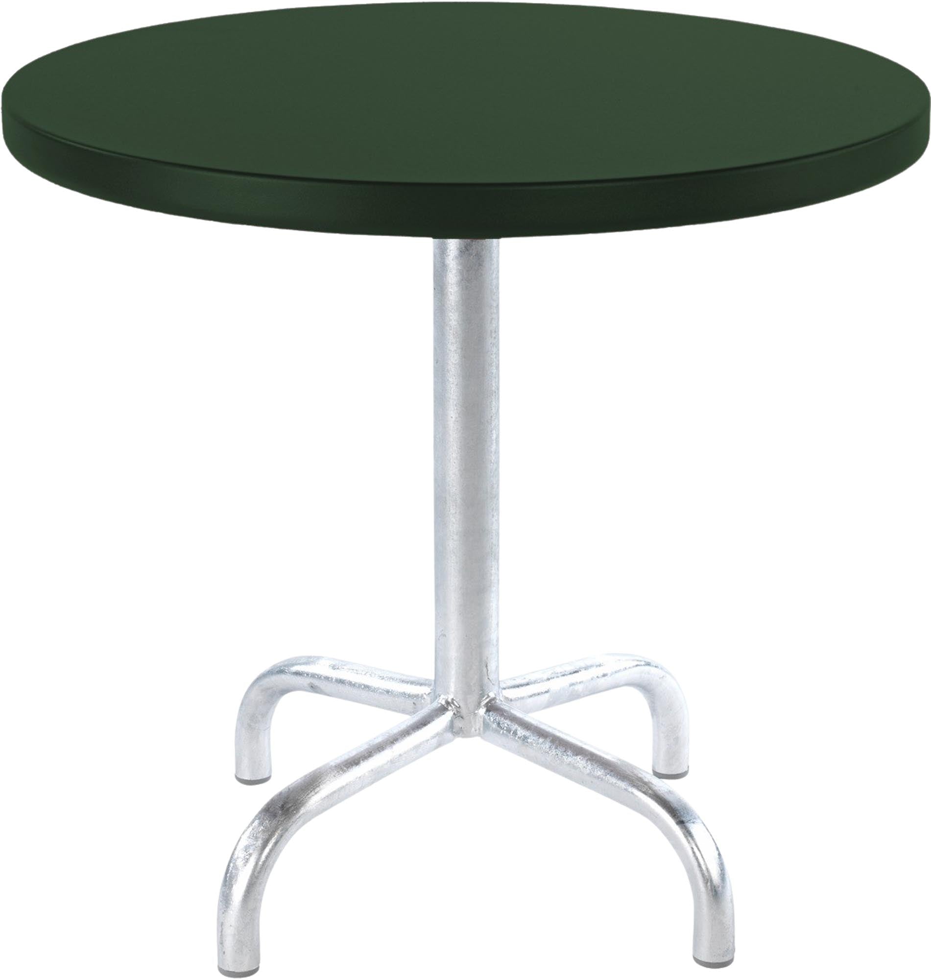 Säntis Metall-Beistelltisch Outdoor ø54 / 50 in Tannengrün präsentiert im Onlineshop von KAQTU Design AG. Beistelltisch Outdoor ist von Schaffner