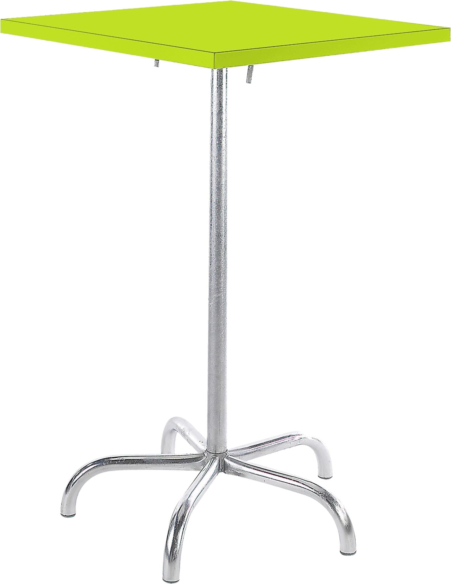 Hochwertiger Säntis Metall-Stehtisch Outdoor 80x80/110 von Schaffner, wetterfest, klappbar, robust und vielseitig – ideal für stilvolle Gartenmomente.
