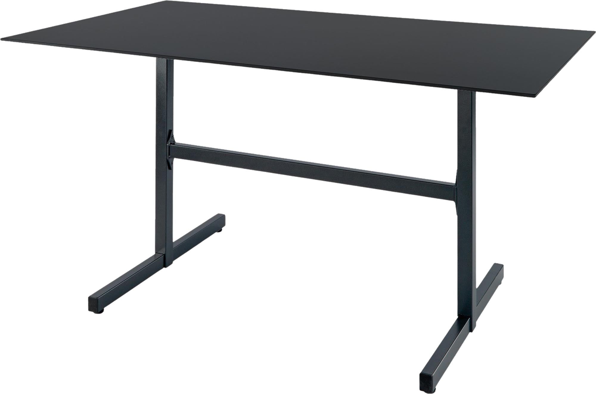 Luzern Glasfaser-Gartentisch  Decor 140x80 klappbar in Anthrazit präsentiert im Onlineshop von KAQTU Design AG. Gartentisch ist von Schaffner