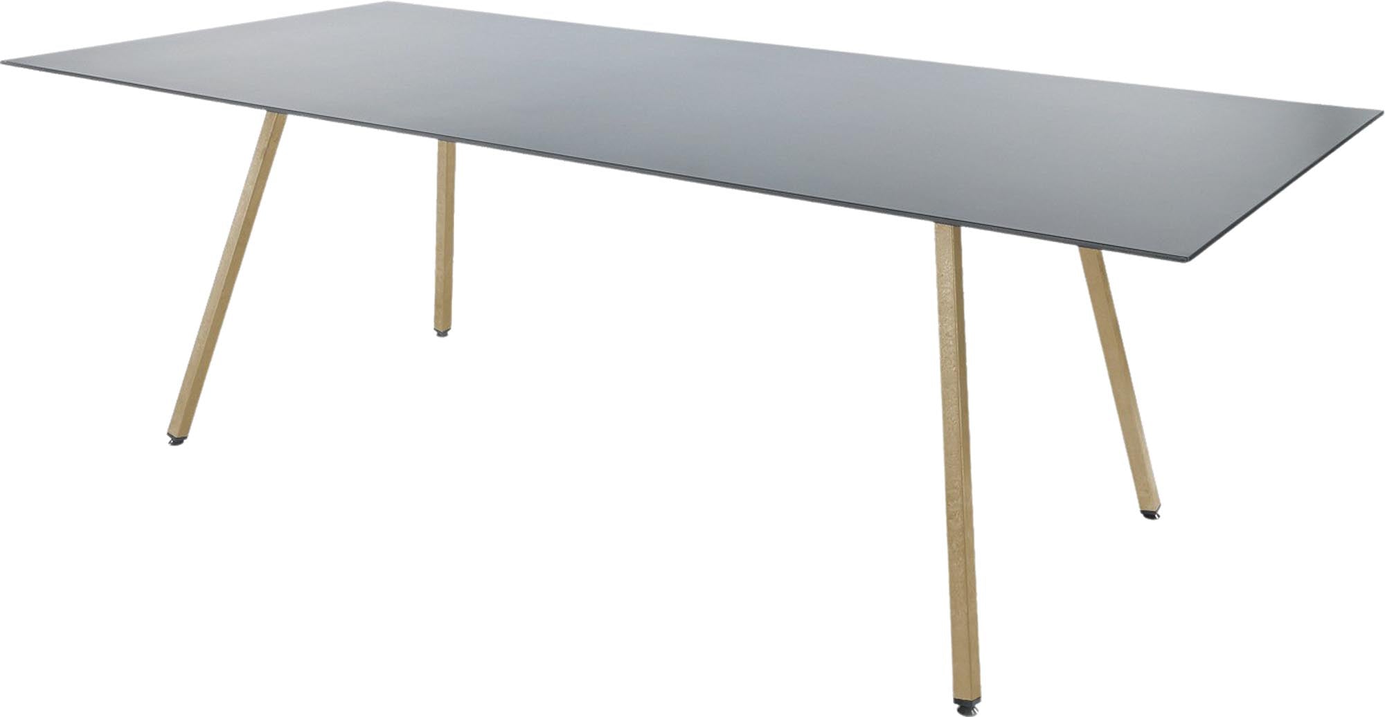 Der Fiberglastisch Chur 160/220 von Schaffner: robust, stilvoll, ideal für den Außenbereich, wetterbeständig und zeitlos.
