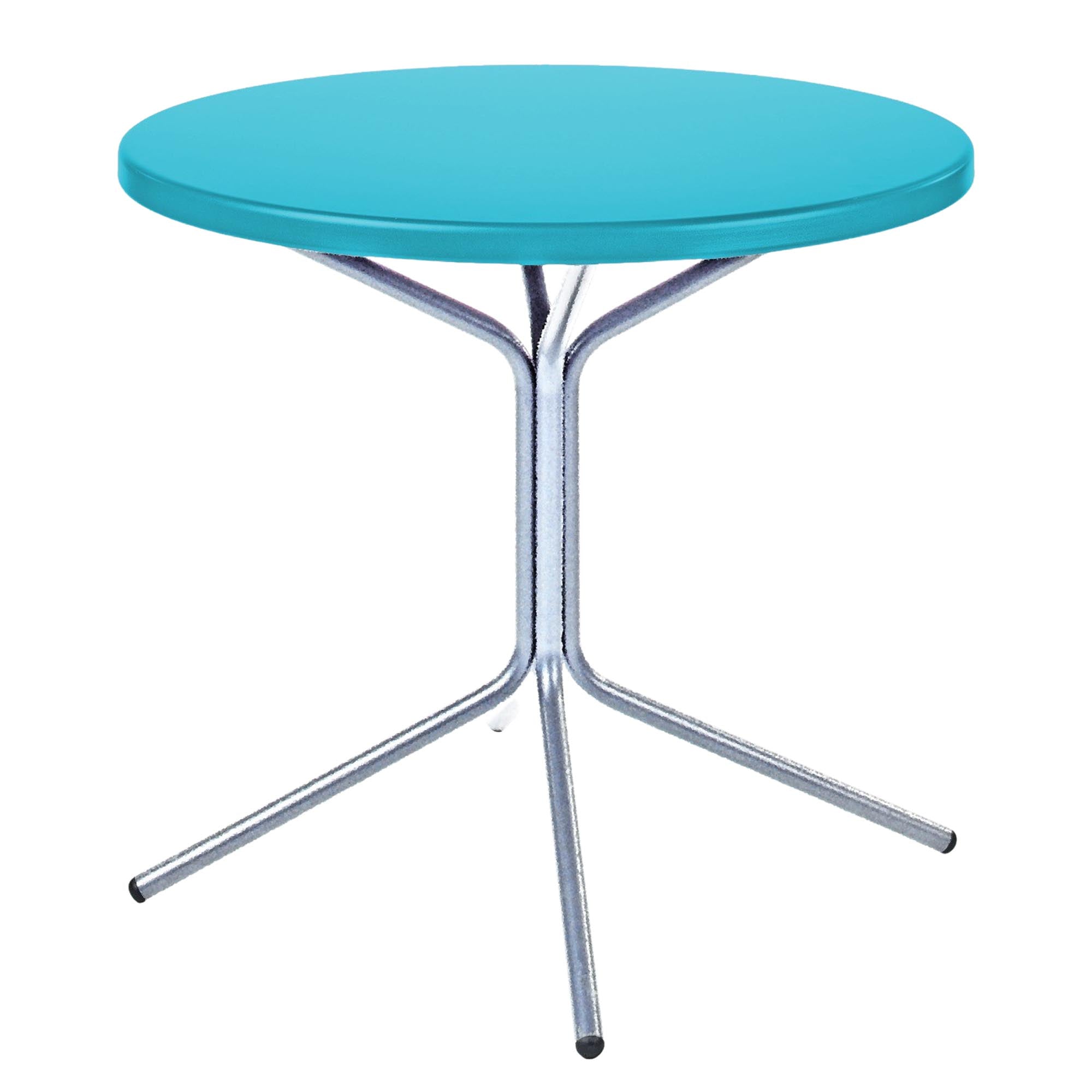 PIX Metall-Beistelltisch Outdoor ø54 / 54 in Türkis präsentiert im Onlineshop von KAQTU Design AG. Beistelltisch Outdoor ist von Schaffner