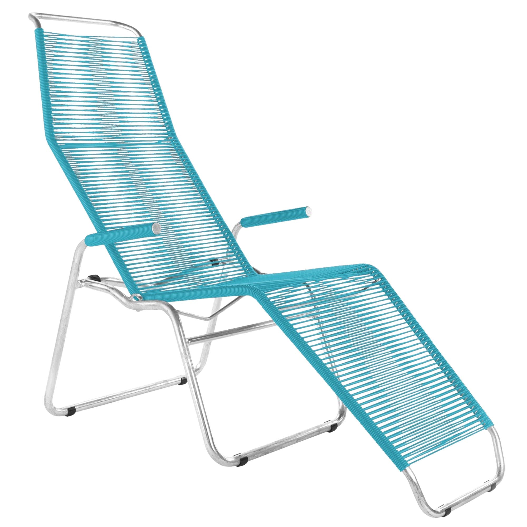 Liege Brissago Spaghetti in Türkis präsentiert im Onlineshop von KAQTU Design AG. Liegestuhl ist von Schaffner