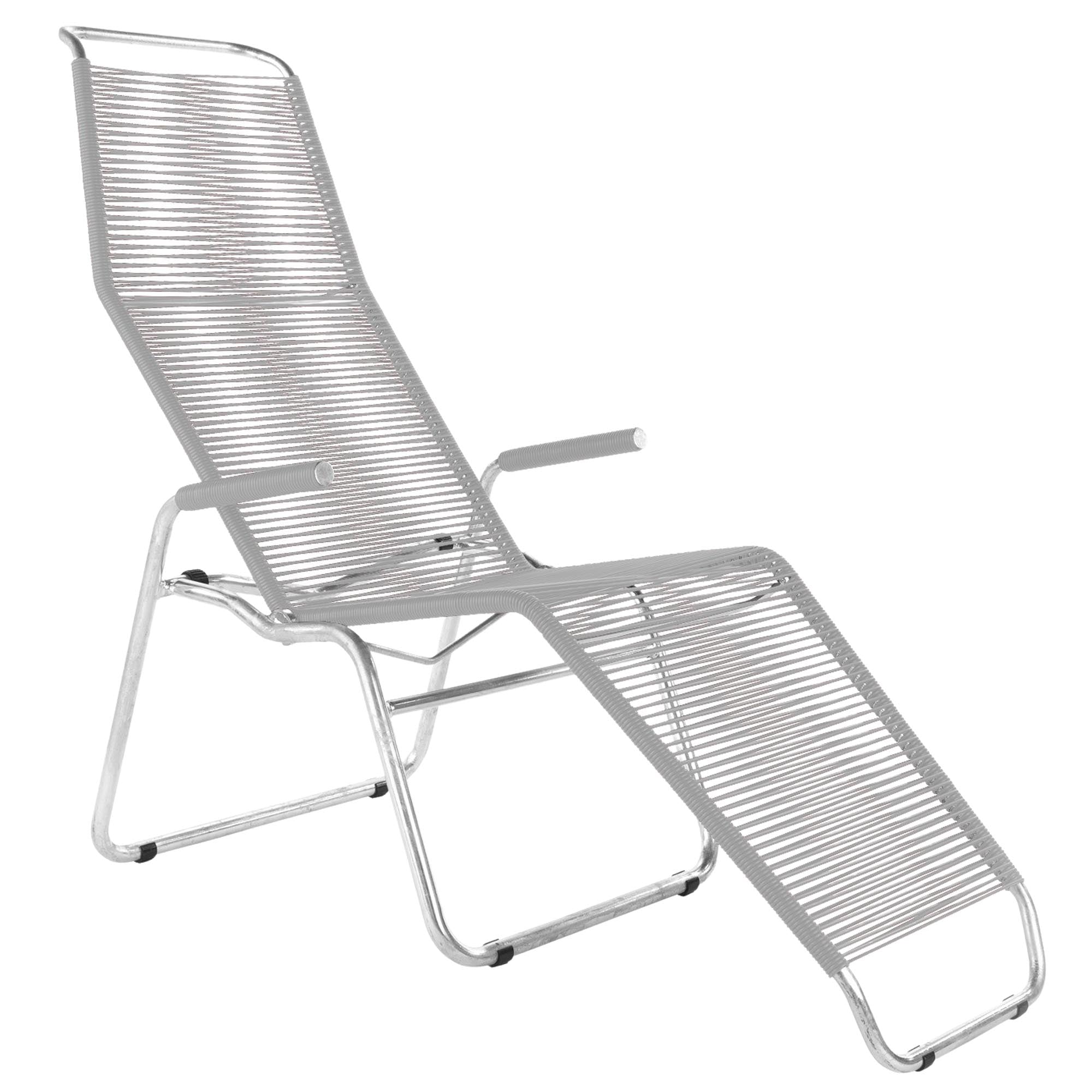 Liege Brissago Spaghetti in Weiss präsentiert im Onlineshop von KAQTU Design AG. Liegestuhl ist von Schaffner