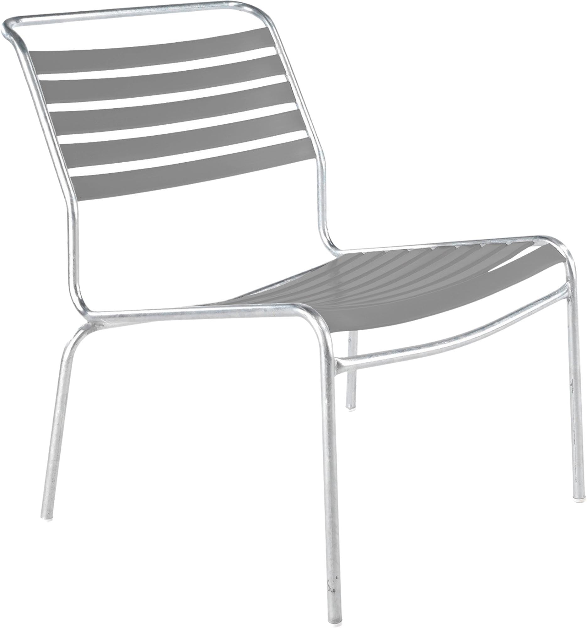 Säntis Lounger: Komfortabler Gartenstuhl von Schaffner ohne Armlehne.