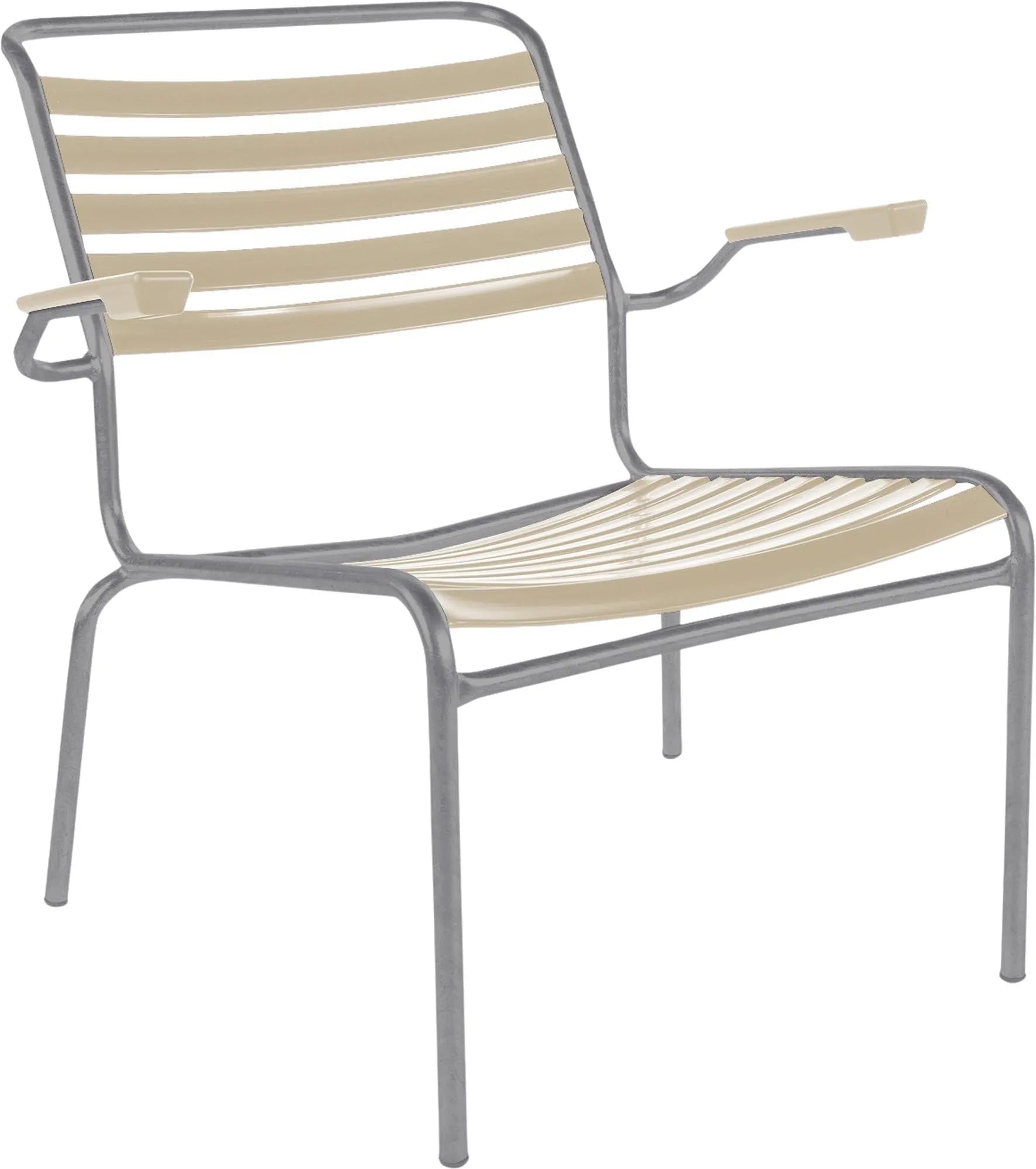 Eleganter Säntis Lounger mit Armlehne – Perfekt für Ihre Terrasse.