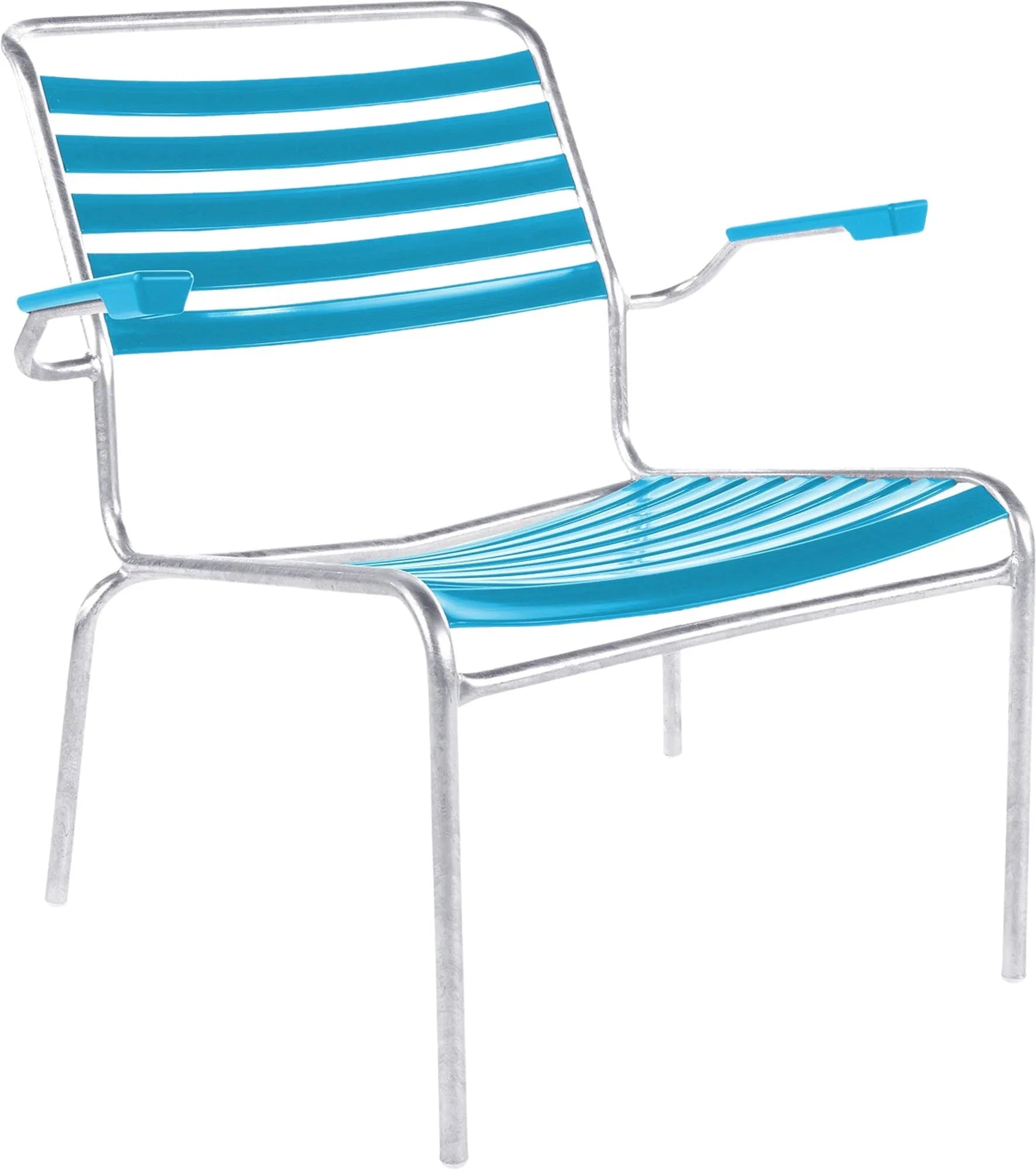 Säntis Lounger: Eleganter Outdoor-Sessel mit Armlehne von Schaffner.