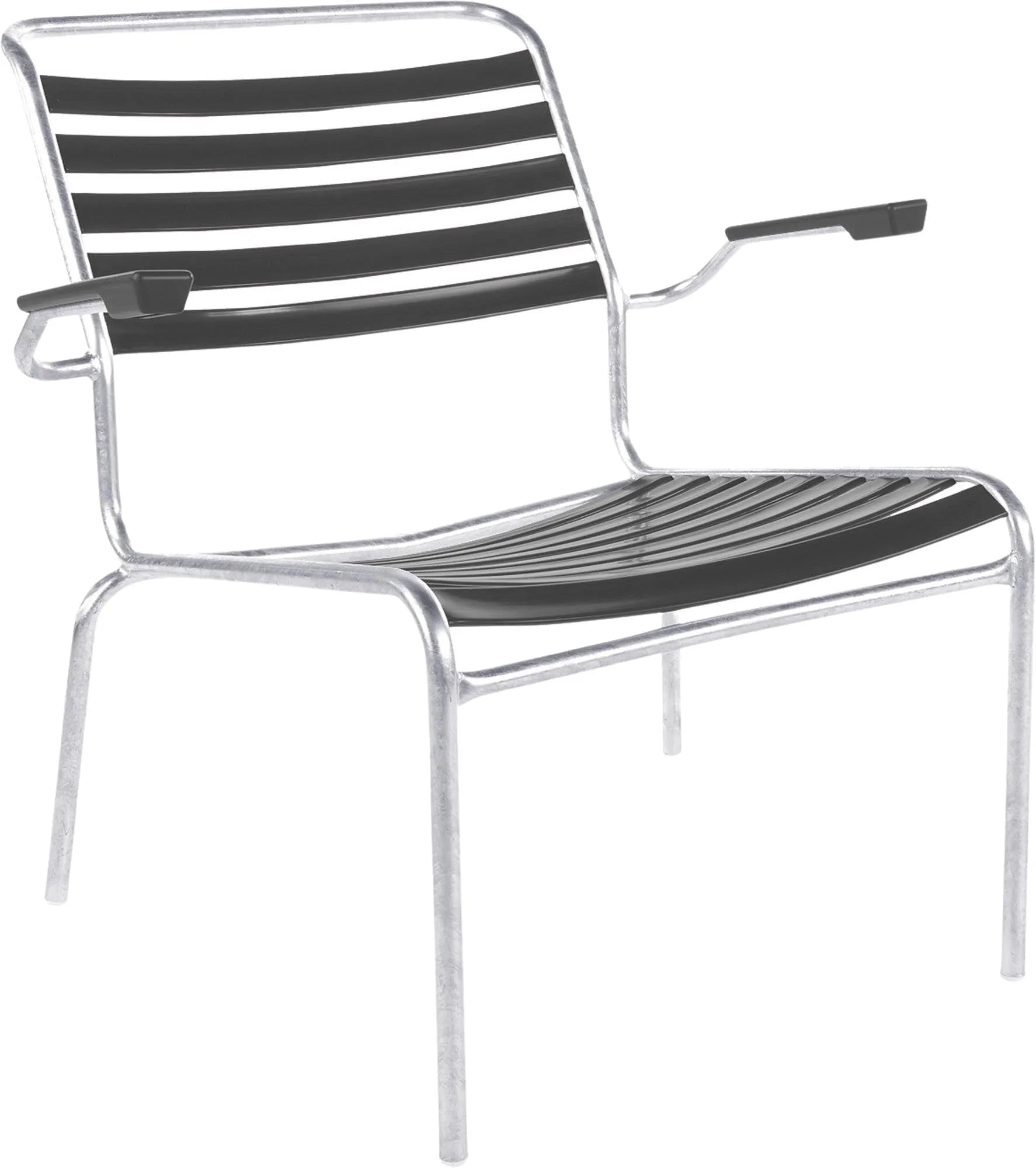 Säntis Lounger: Eleganter Outdoor-Sessel mit Armlehne von Schaffner.