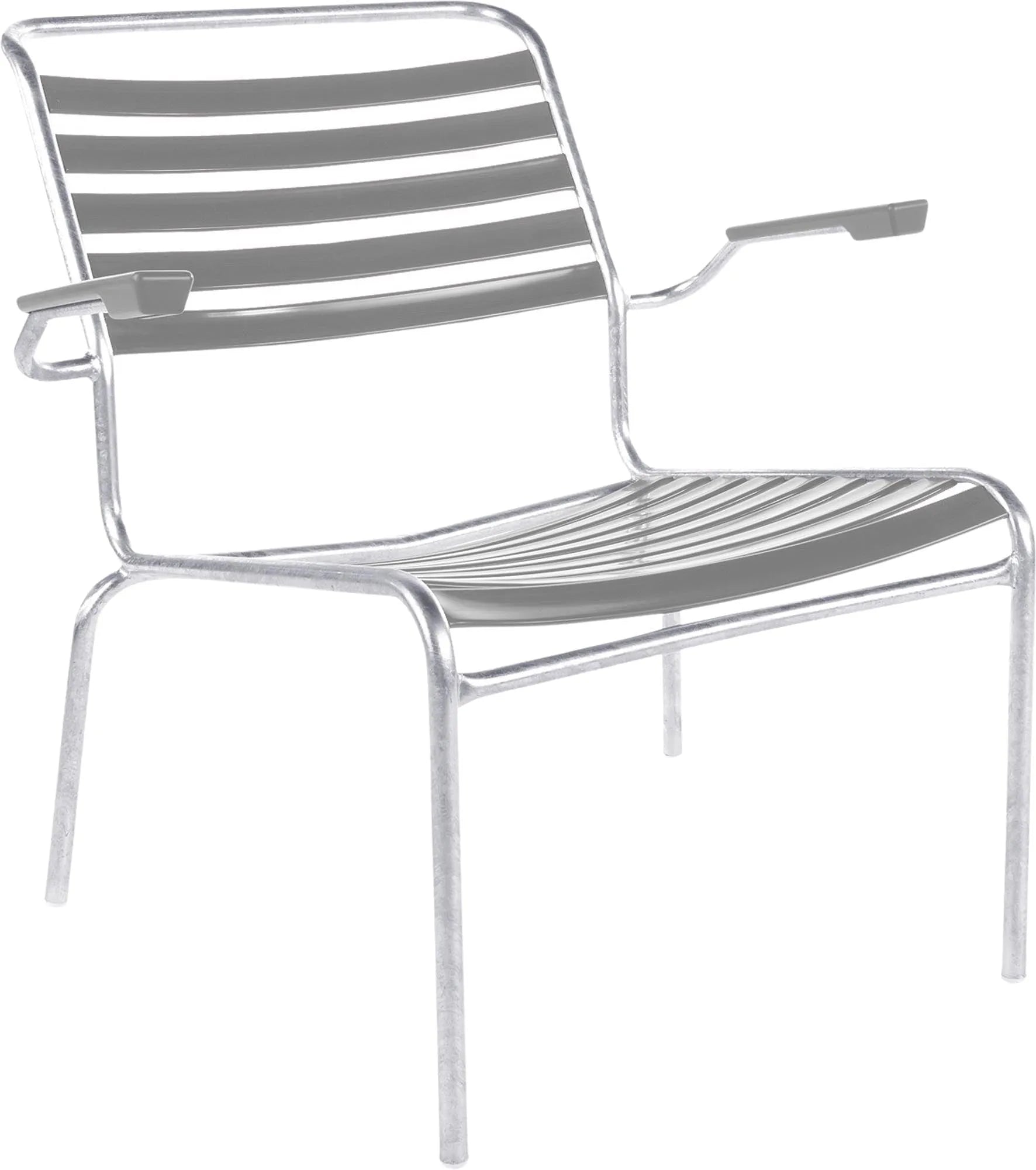 Säntis Lounger: Komfortabler Gartensessel mit Armlehne von Schaffner.