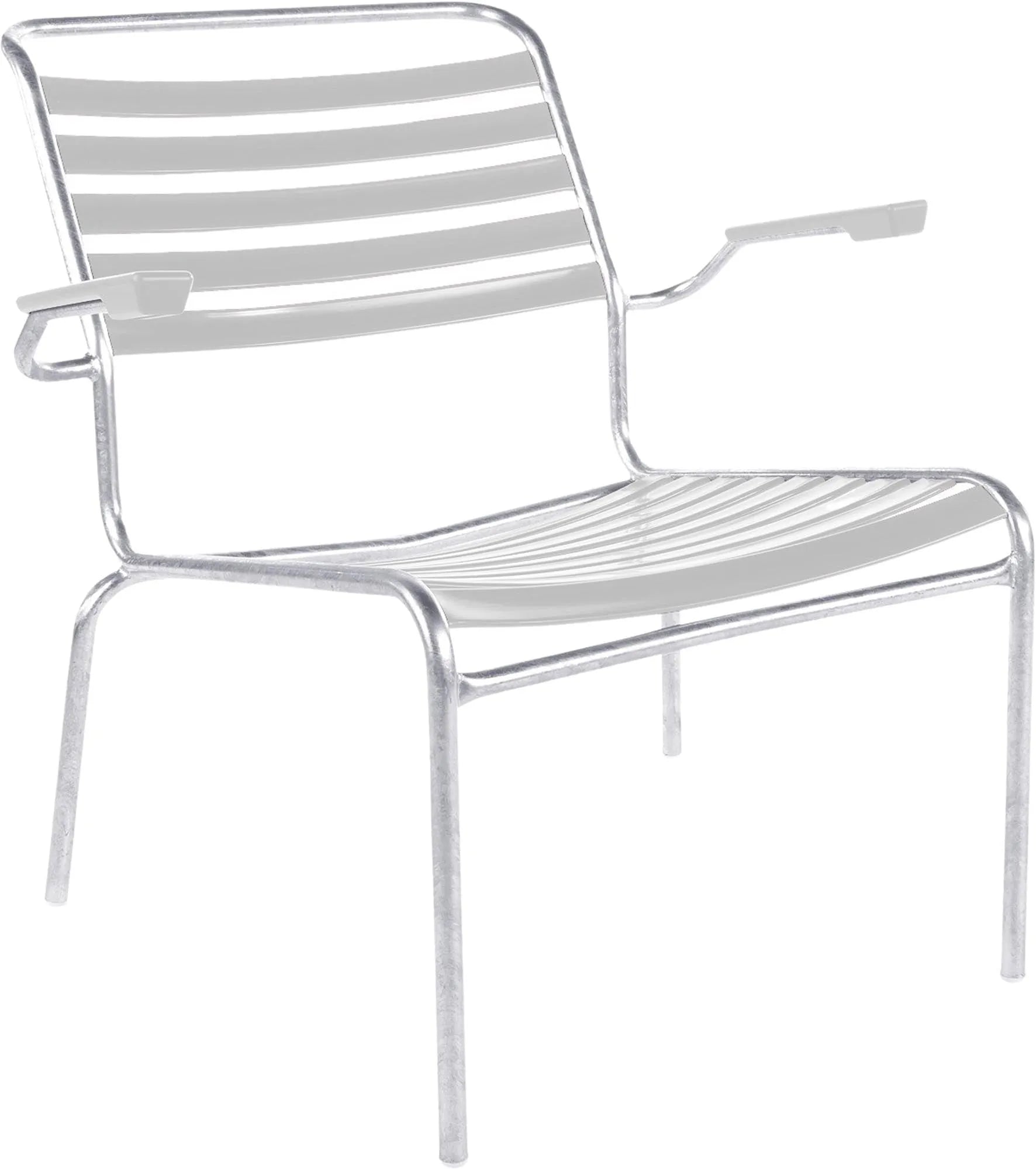 Säntis Lounger: Eleganter Outdoor-Sessel mit Armlehne von Schaffner.