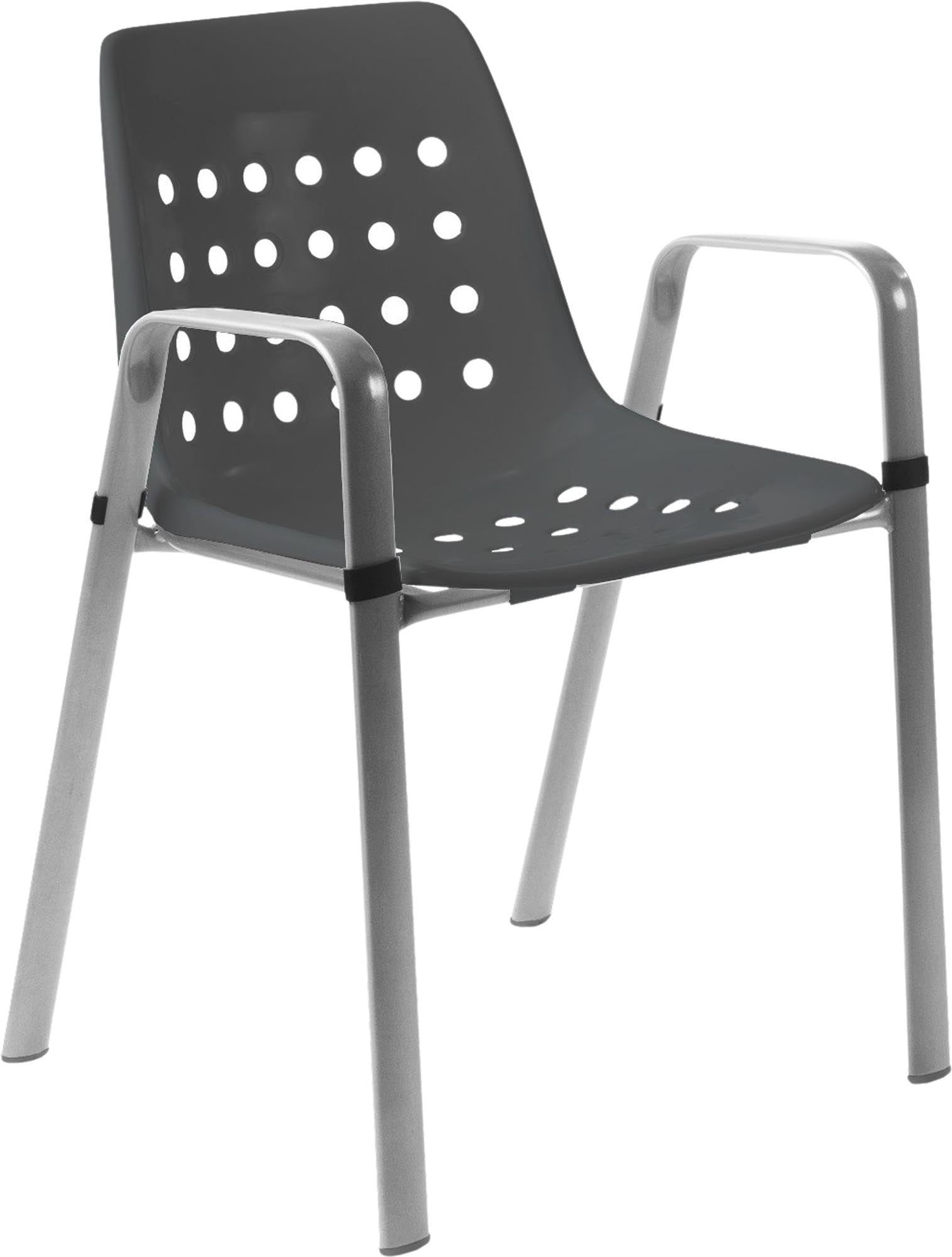 Hochwertiger Bermuda Schalen-Gartenstuhl mit Armlehne, rundoval, wetterfest, UV-beständig, bequem und langlebig – Schweizer Design für stilvolle Outdoor-Momente.