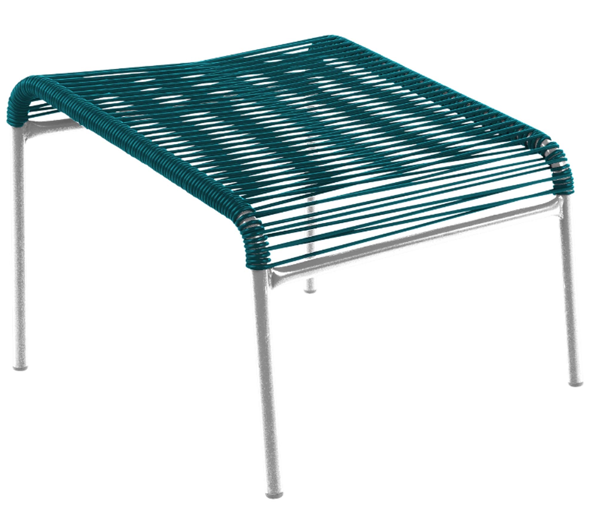Entdecken Sie den stilvollen Säntis Spaghetti-Fusshocker von Schaffner – wetterfest, langlebig und umweltfreundlich, perfekt für Ihre Terrasse im Schweizer Design.