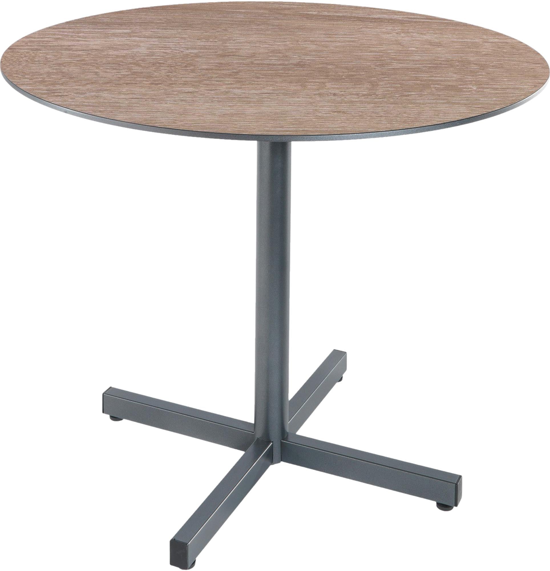 Eleganter, wetterfester Luzern Glasfaser-Gartentisch ø80, klappbar & ausziehbar, UV-beständig, langlebig, pflegeleicht – ideal für Garten, Balkon & Terrasse.