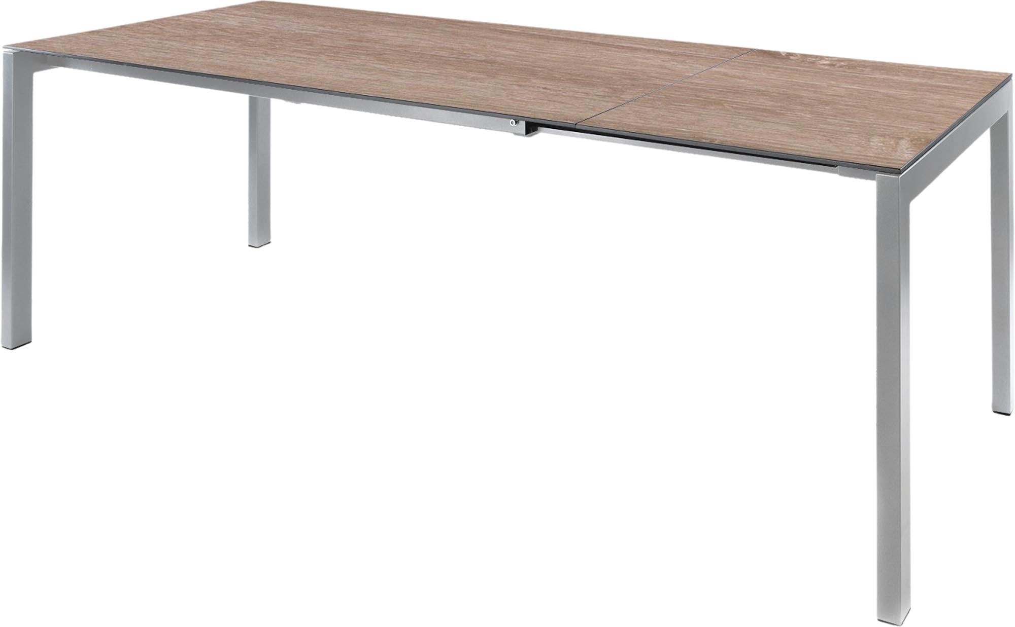 Eleganter Fiberglastisch Luzern, flexibel ausziehbar von 140 auf 200 cm – ideal für gesellige Runden und stilvolle Anlässe.