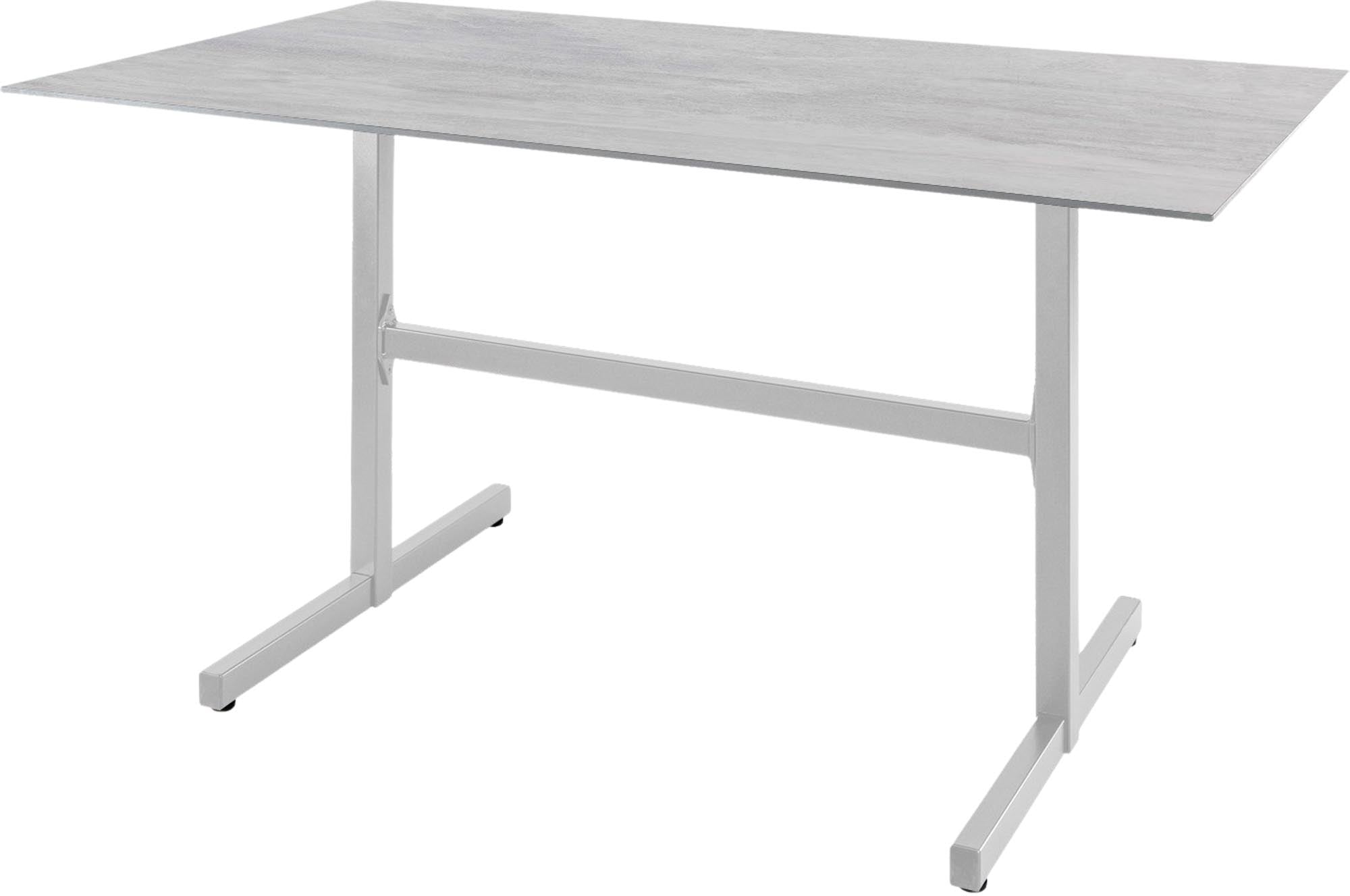 Stilvoller Fiberglastisch Basel 120x80 von Schaffner für die Terrasse.