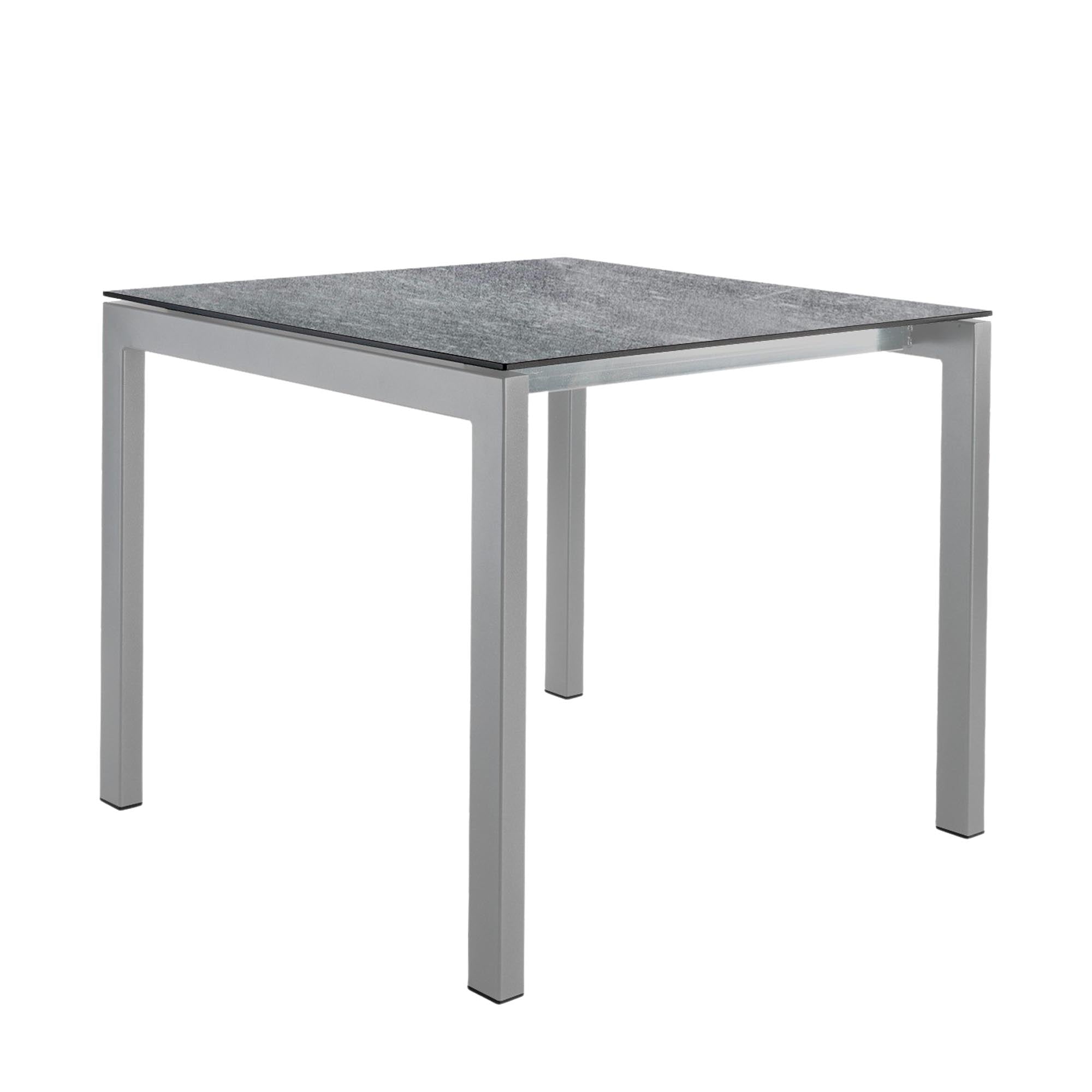 Robuster Fiberglastisch Luzern 80x80: Stilvoll für Balkon & Garten.