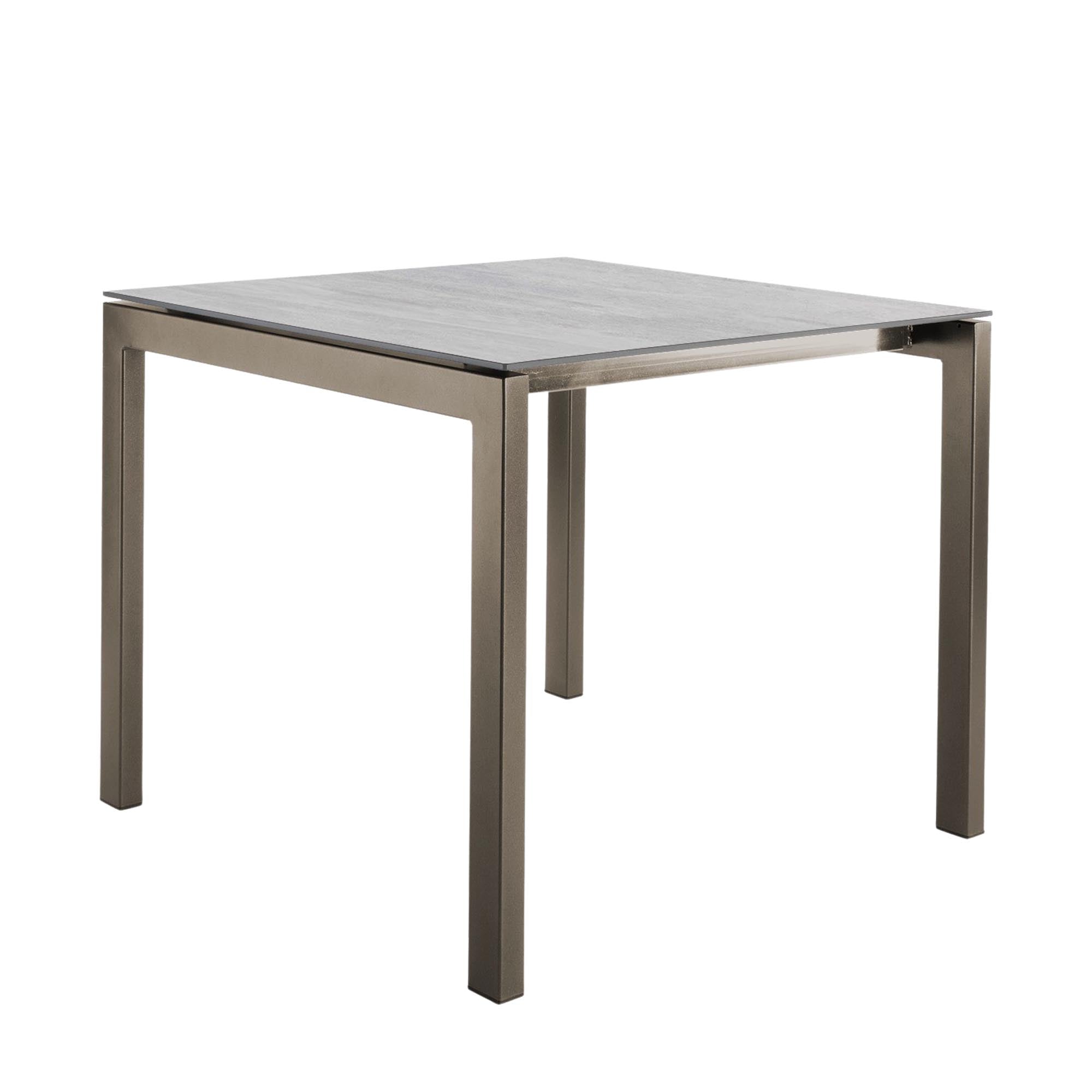 Luzern Glasfaser-Gartentisch Decor 90x90 in Stromboli hell  präsentiert im Onlineshop von KAQTU Design AG. Gartentisch ist von Schaffner