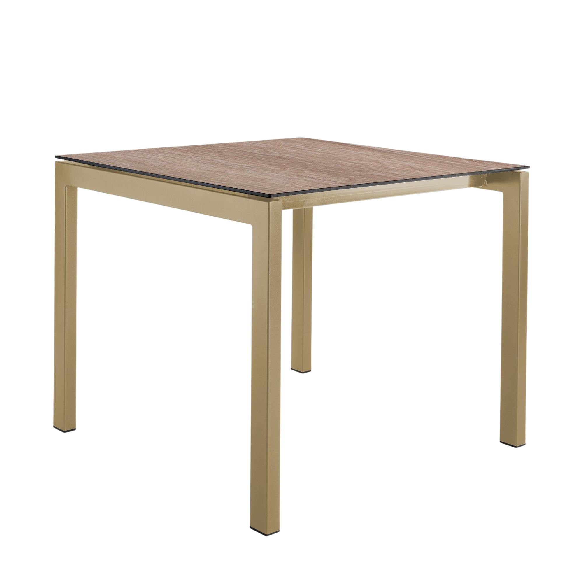 Eleganter und leichter Fiberglastisch Luzern 90 x 90 von Schaffner – ideal für Garten und Balkon, wetterfest und abklappbar für vielseitige Nutzung.