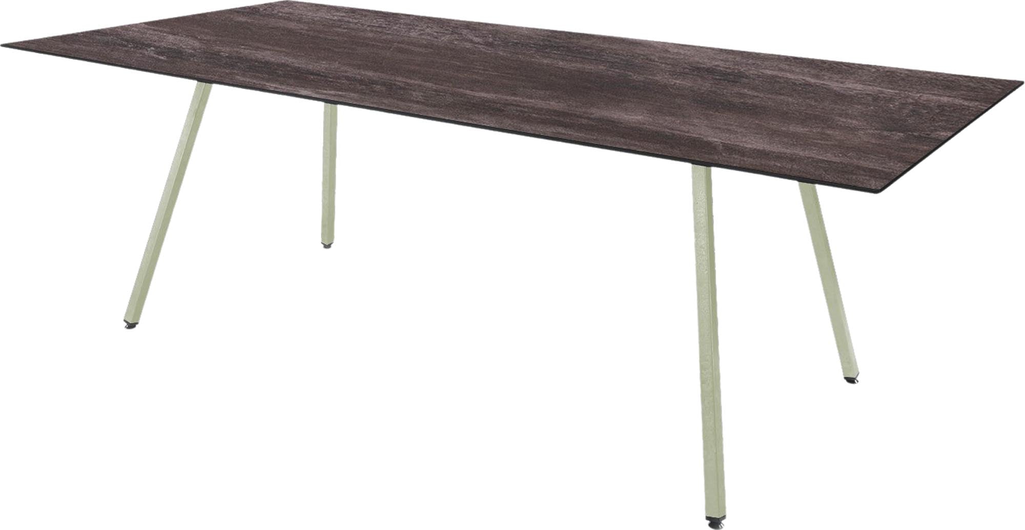 Der Fiberglastisch Chur 160/220 von Schaffner: langlebig, elegant, perfekt für draußen, wetterfest und modern.