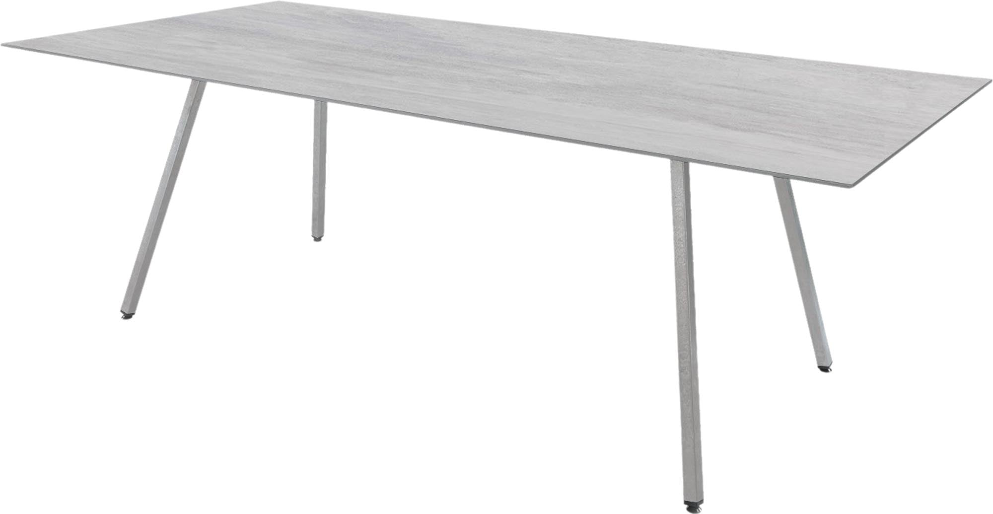 Der Fiberglastisch Chur 160/220 von Schaffner: langlebig, elegant, perfekt für draußen, wetterfest und modern.