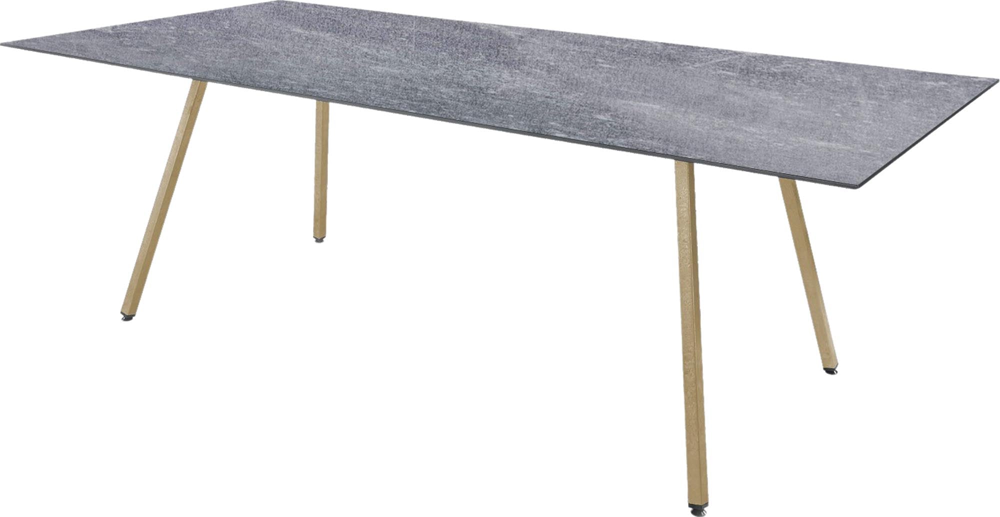 Der Fiberglastisch Chur 160/220 von Schaffner: robust, stilvoll, ideal für den Außenbereich, wetterbeständig und zeitgemäß.