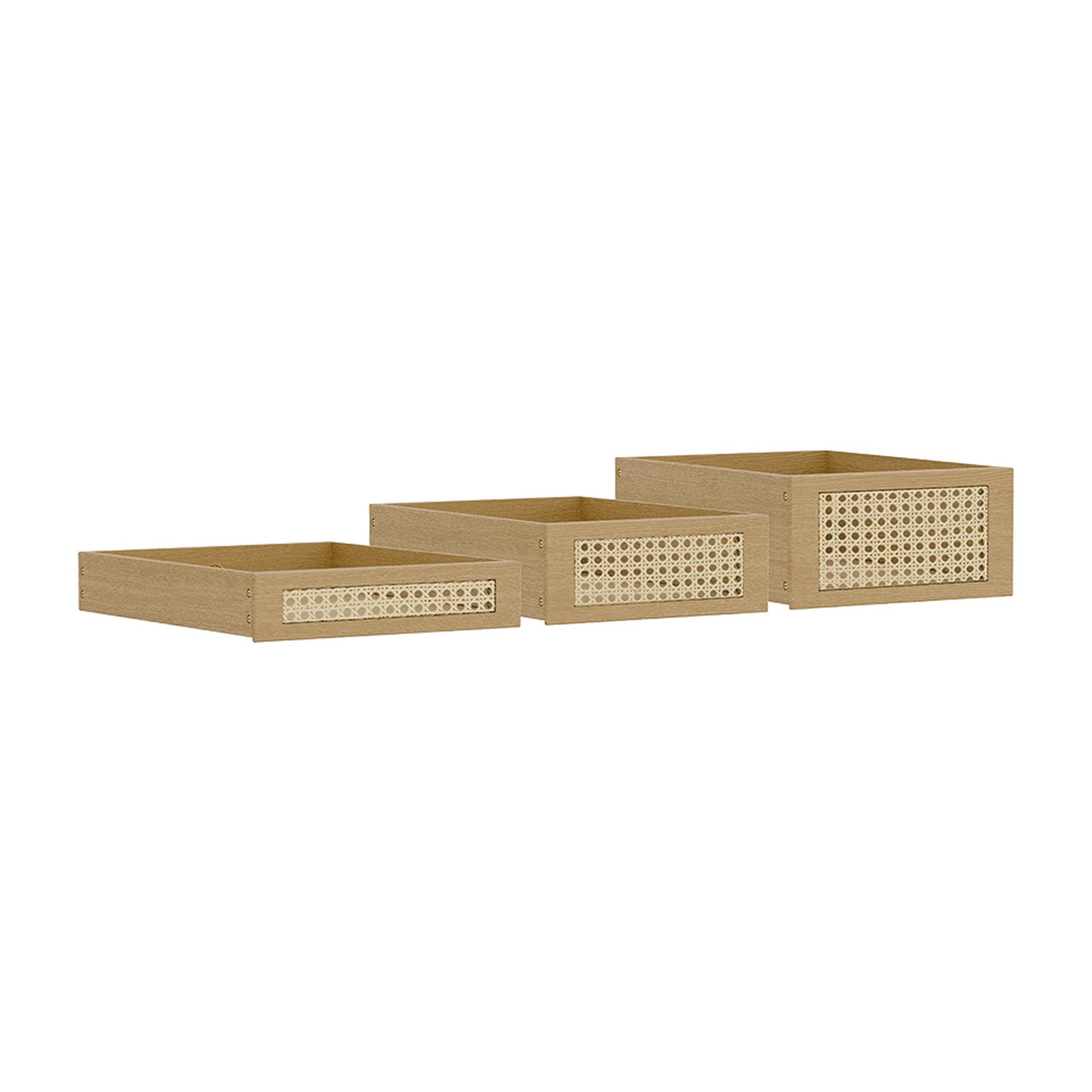 Stilvolle Umage Boxen aus Schilfrohr für moderne Wohnräume.