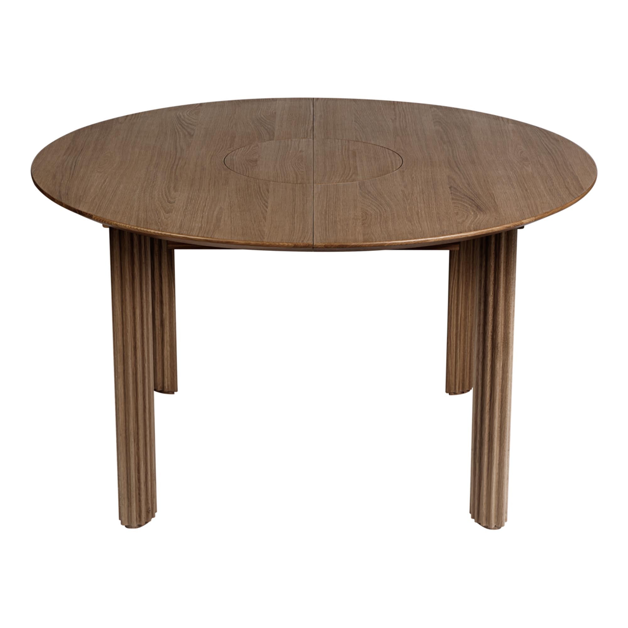 Stilvoller Umage Comfort Circle Tisch, erweiterbar für große Feiern.