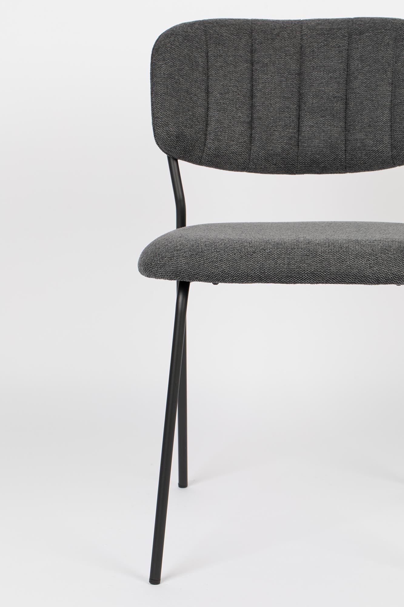 Stuhl Jolien gepolstert V1 von White Label Living: Komfort trifft auf modernes Design für einladende Wohnräume.
