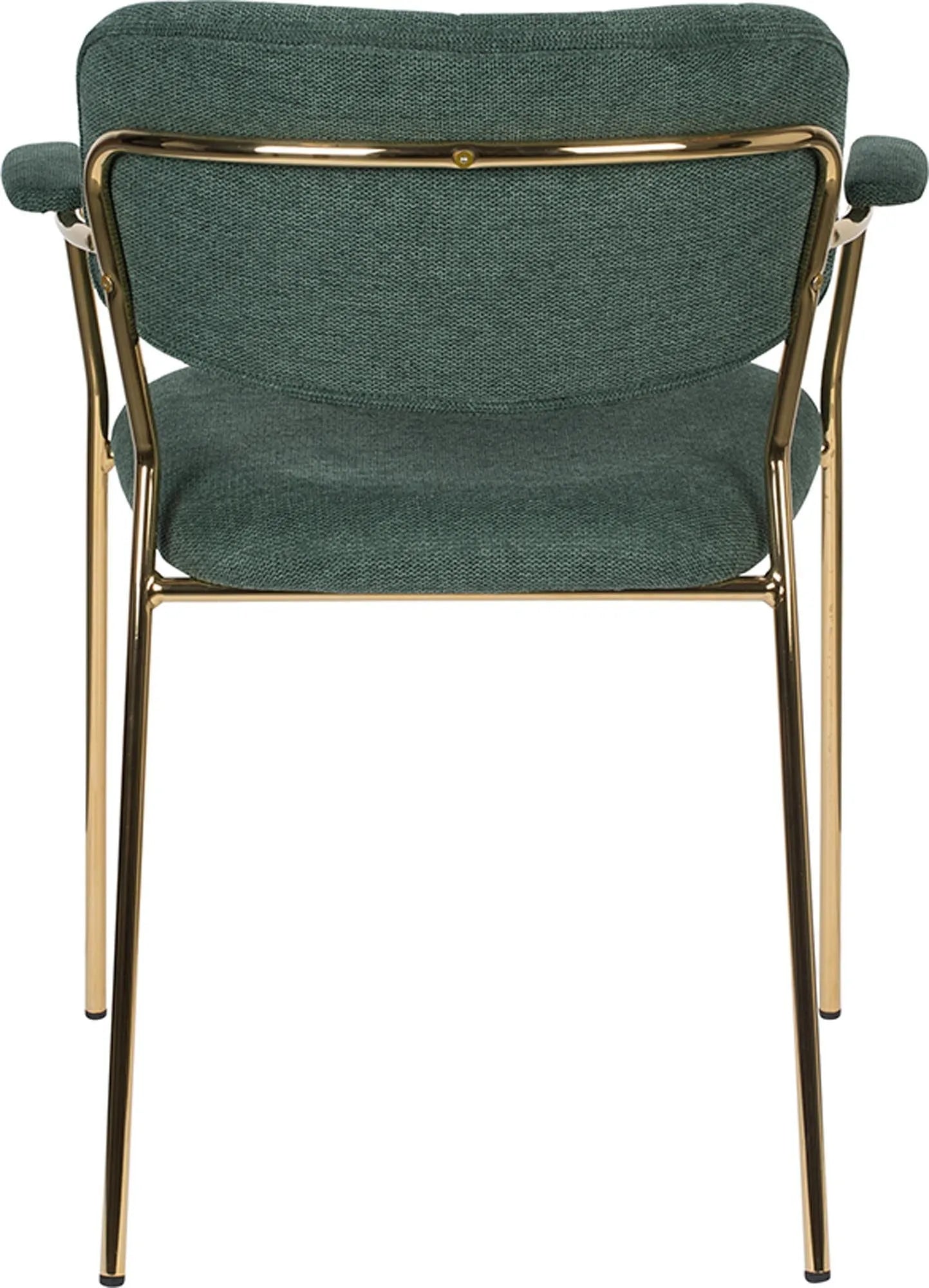 Eleganter Jolien Armlehnstuhl, gepolstert, von White Label Living.