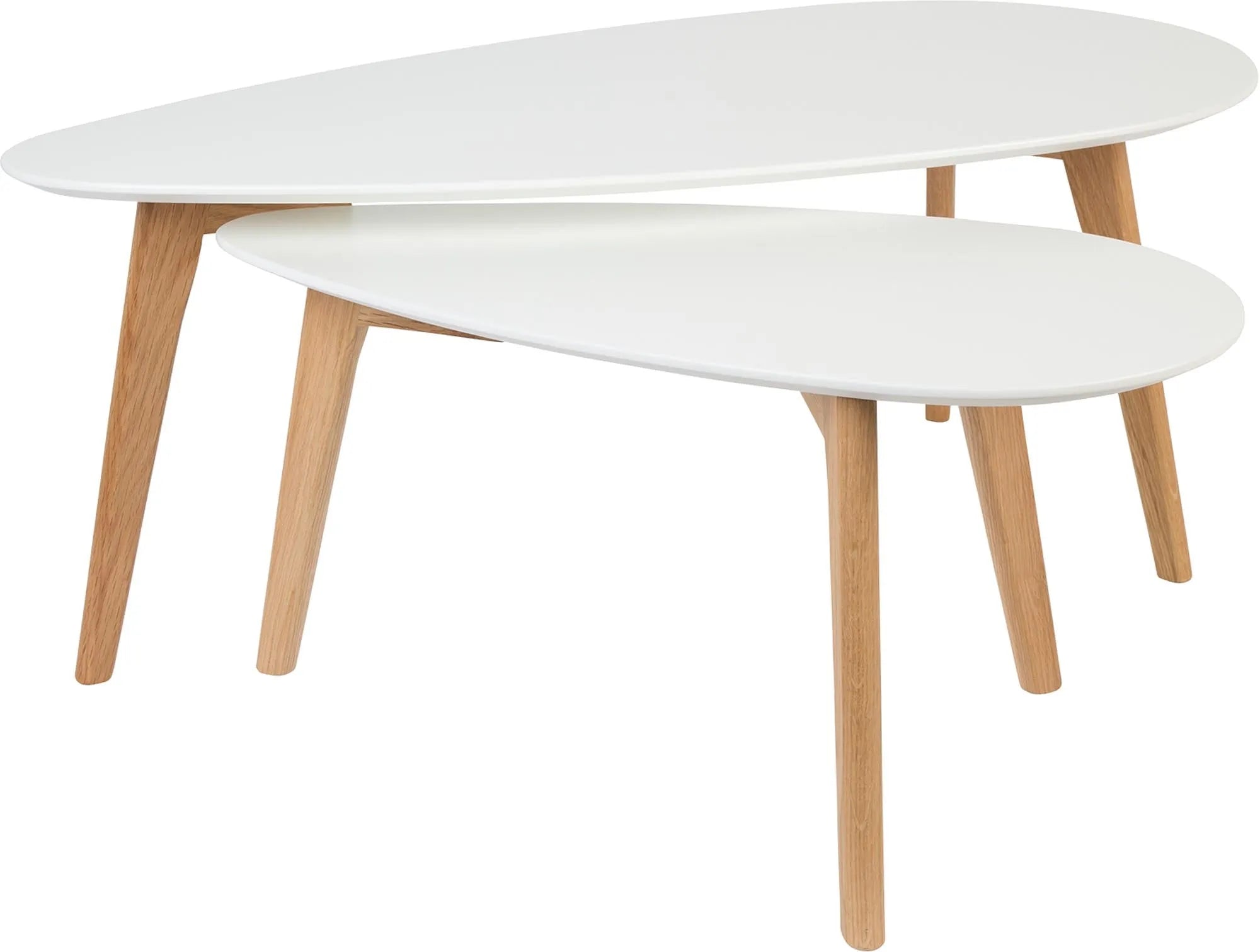 Beistelltisch Drop 2er Set Wohnzimmer kleine Tische modern